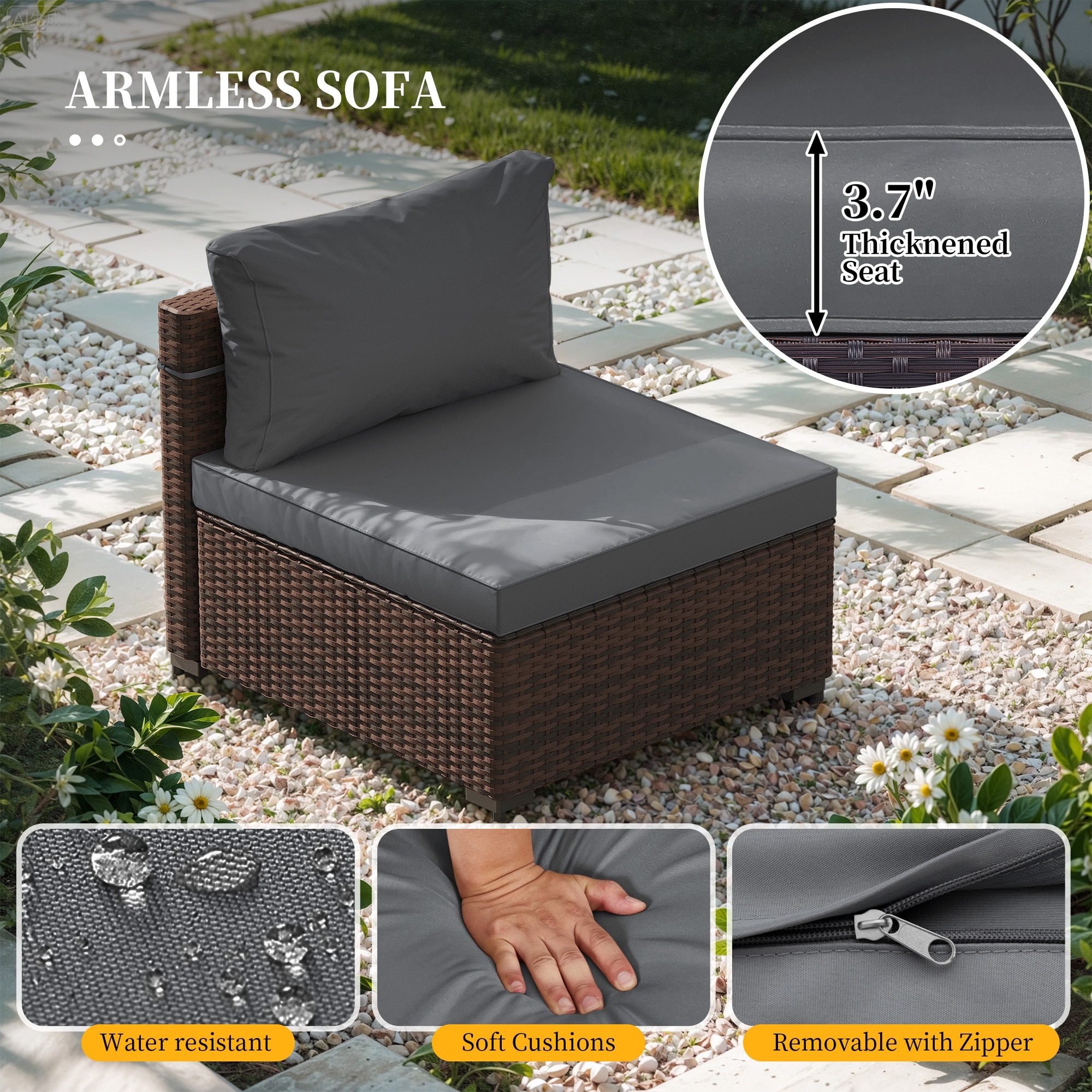 UPHA PL-2CZ-42TPDK-H1 Patio-Conversation-Sets - View #4