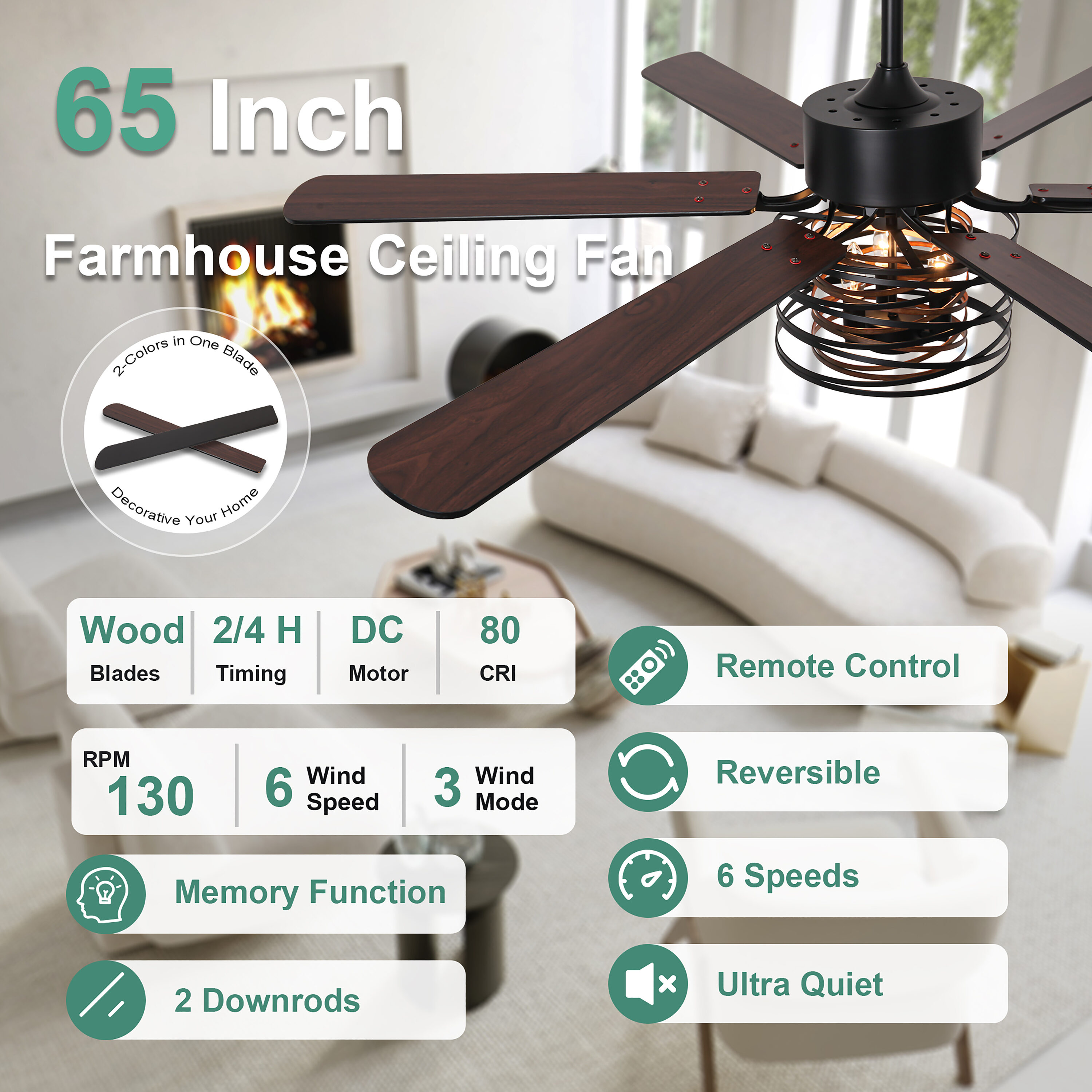 Cusp Barn CS65P07 Ceiling-Fans - View #5