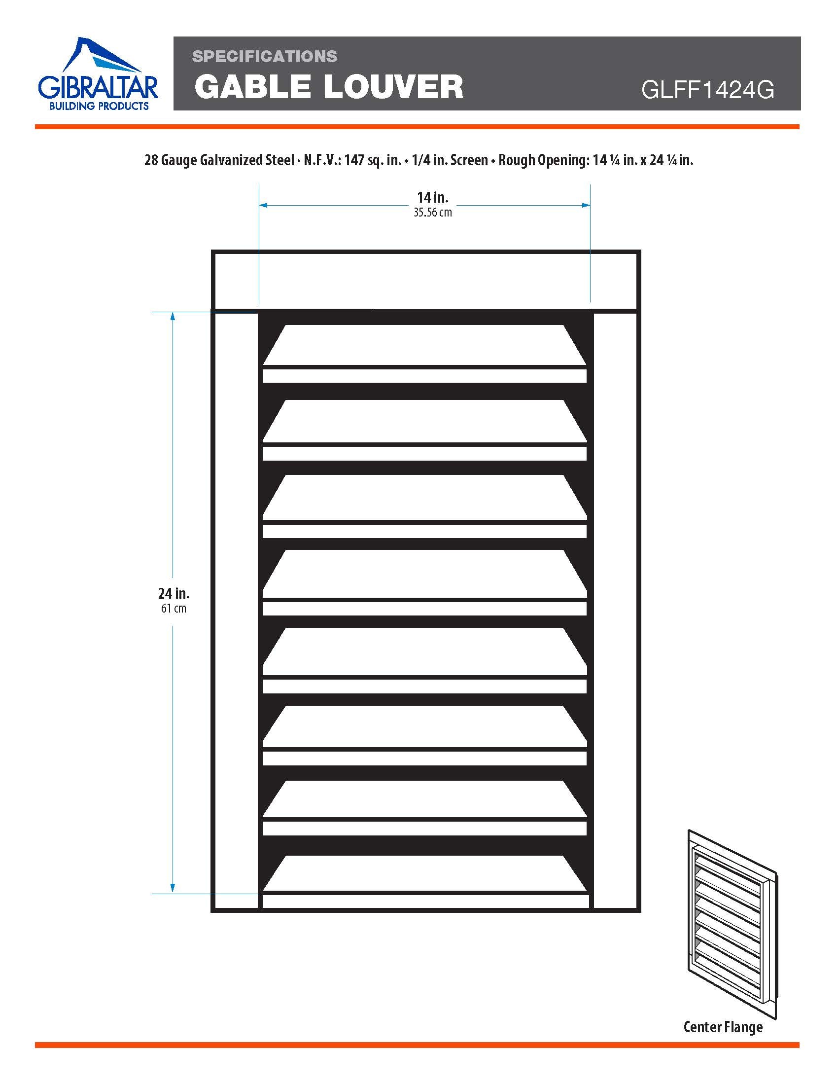 CMI GLFF1424G Gable-Vents - View #3