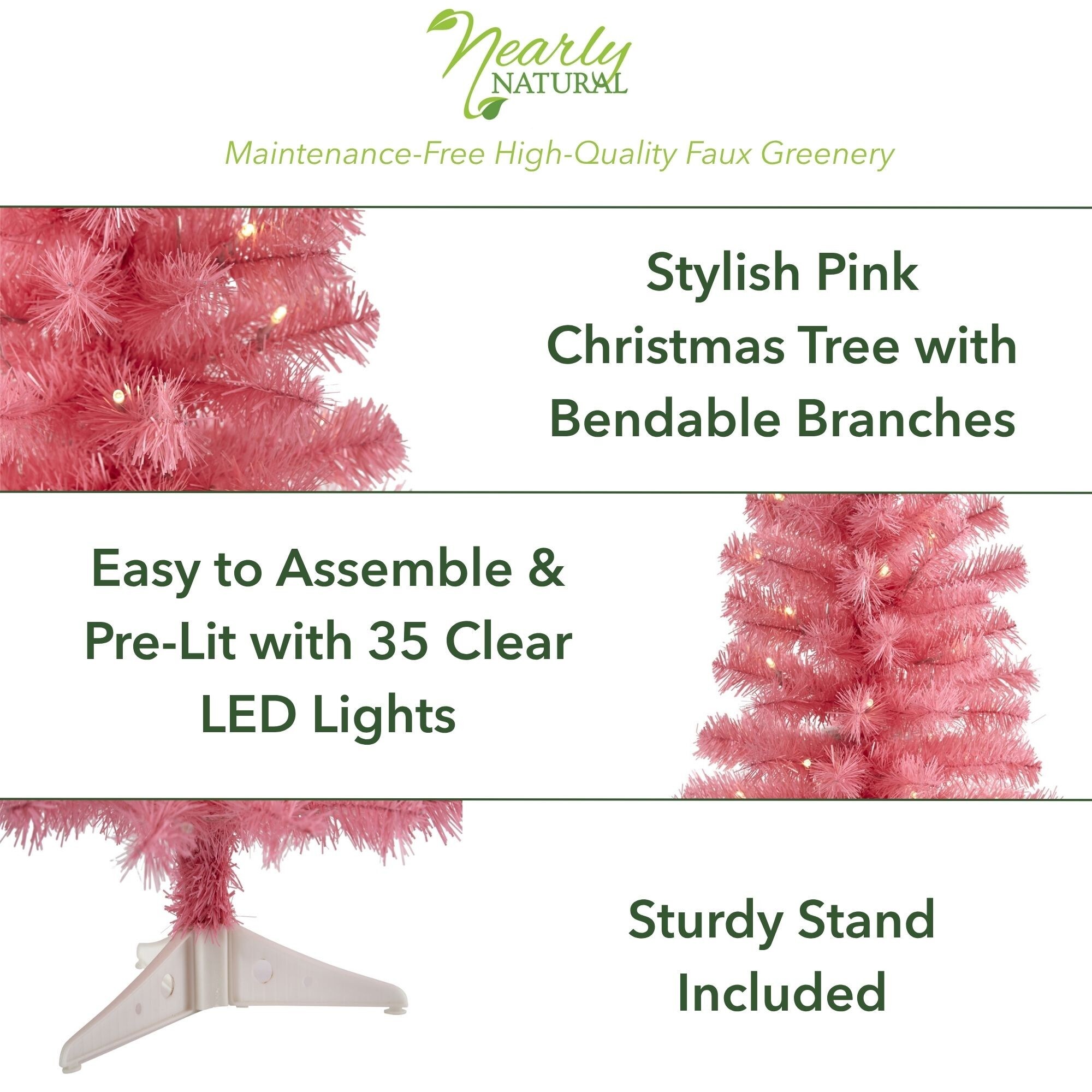 Nearly Natural T1697 Artificial-Christmas-Trees - View #3