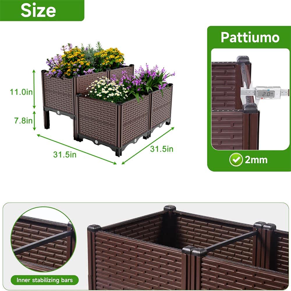 JUJABU ZJGARDENBED KIT-6 Raised-Garden-Beds - View #5
