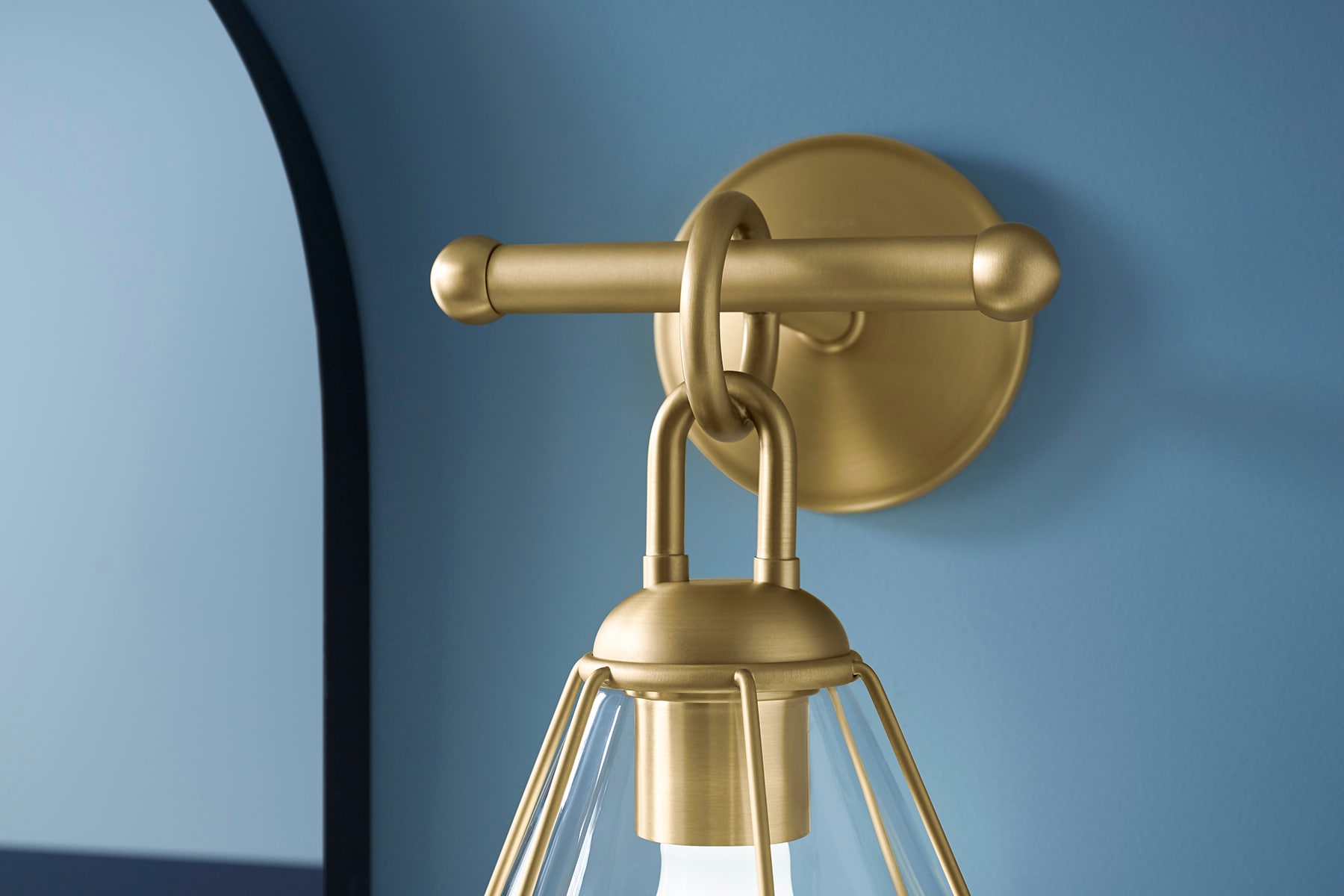 Brushed Brass 11-Inch Dimmable One-Light Sconce