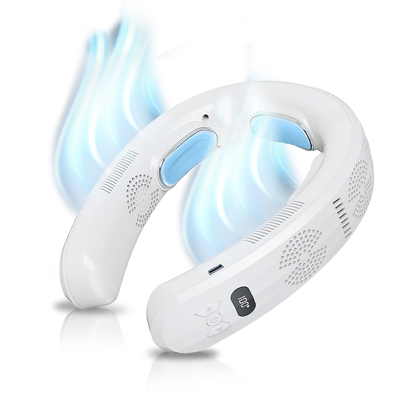 AlphaCool White Synthetic Neck wrap ( One size fits most )