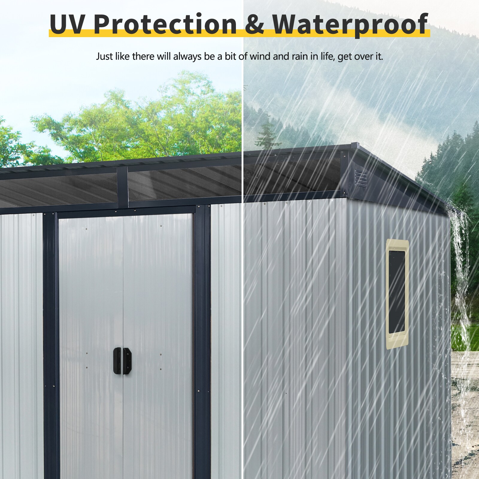 LOVMOR SF-M-W540P185323 Metal-Storage-Buildings-Sheds - View #7