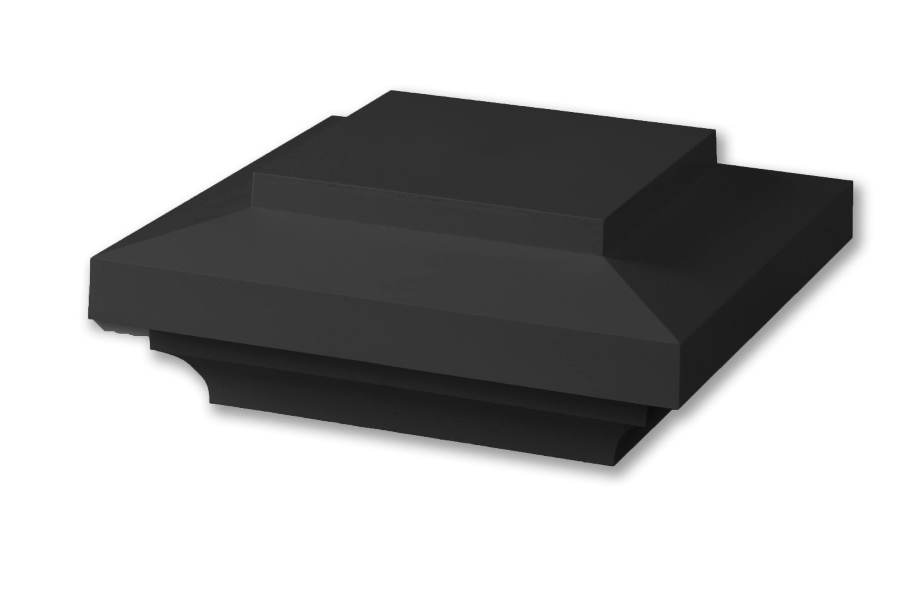 AZEK A55X55ICAPB 5-1/2-in x 5-1/2-in Black Composite Deck Post Cap