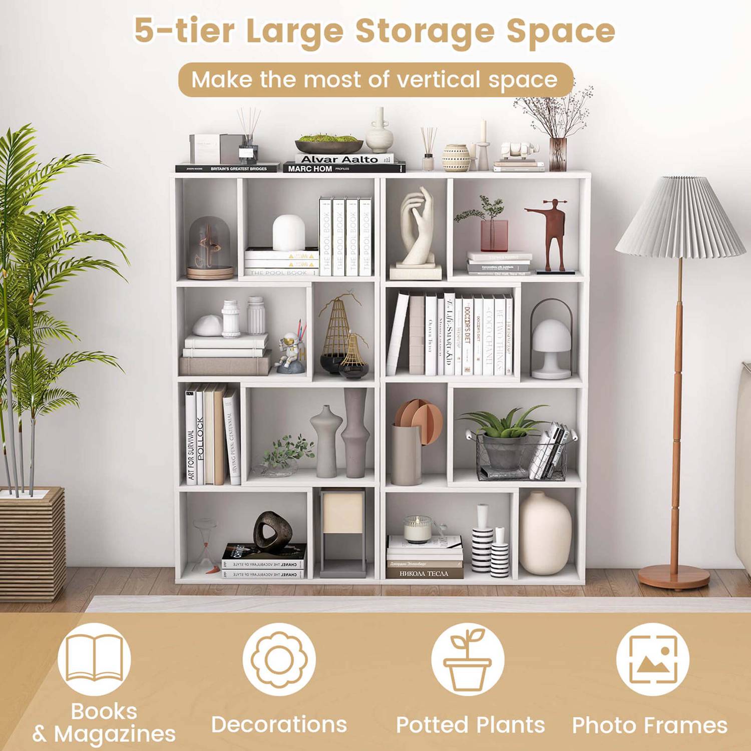 Costway CSHY004665 bookcases - View #5