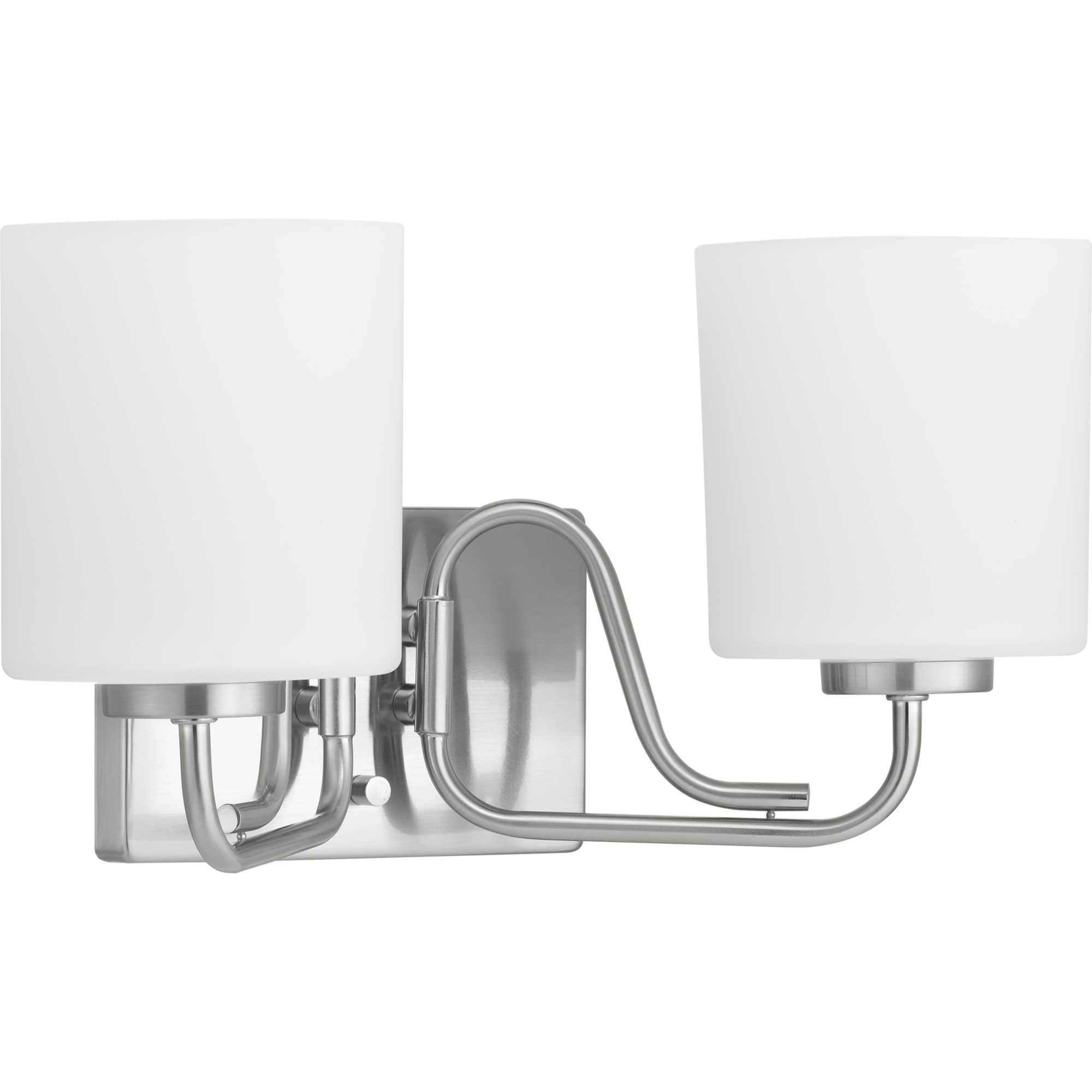 Progress Lighting P300219-009 Tobin 15.25-in 2 -Light Brushed Nickel Modern/contemporary Vanity light