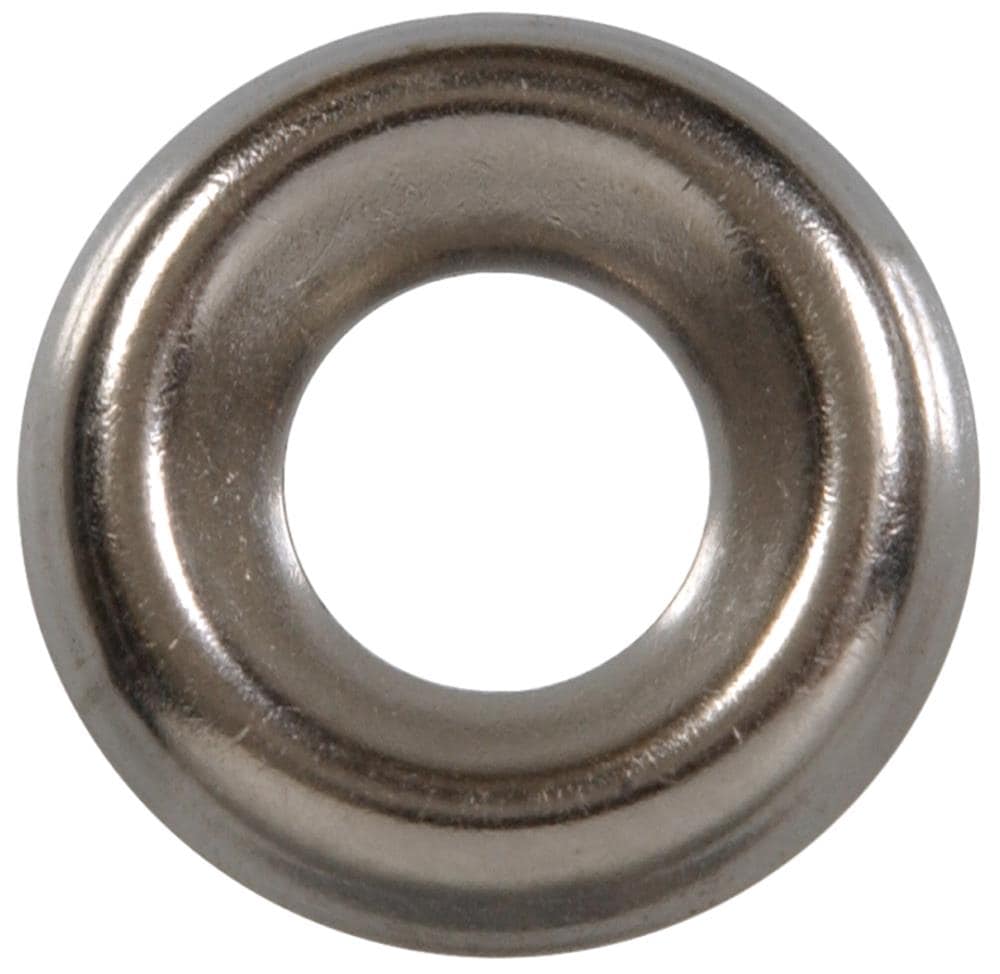 Countersunk Finishing Washer Nickel Plated #8 Cup Washer 