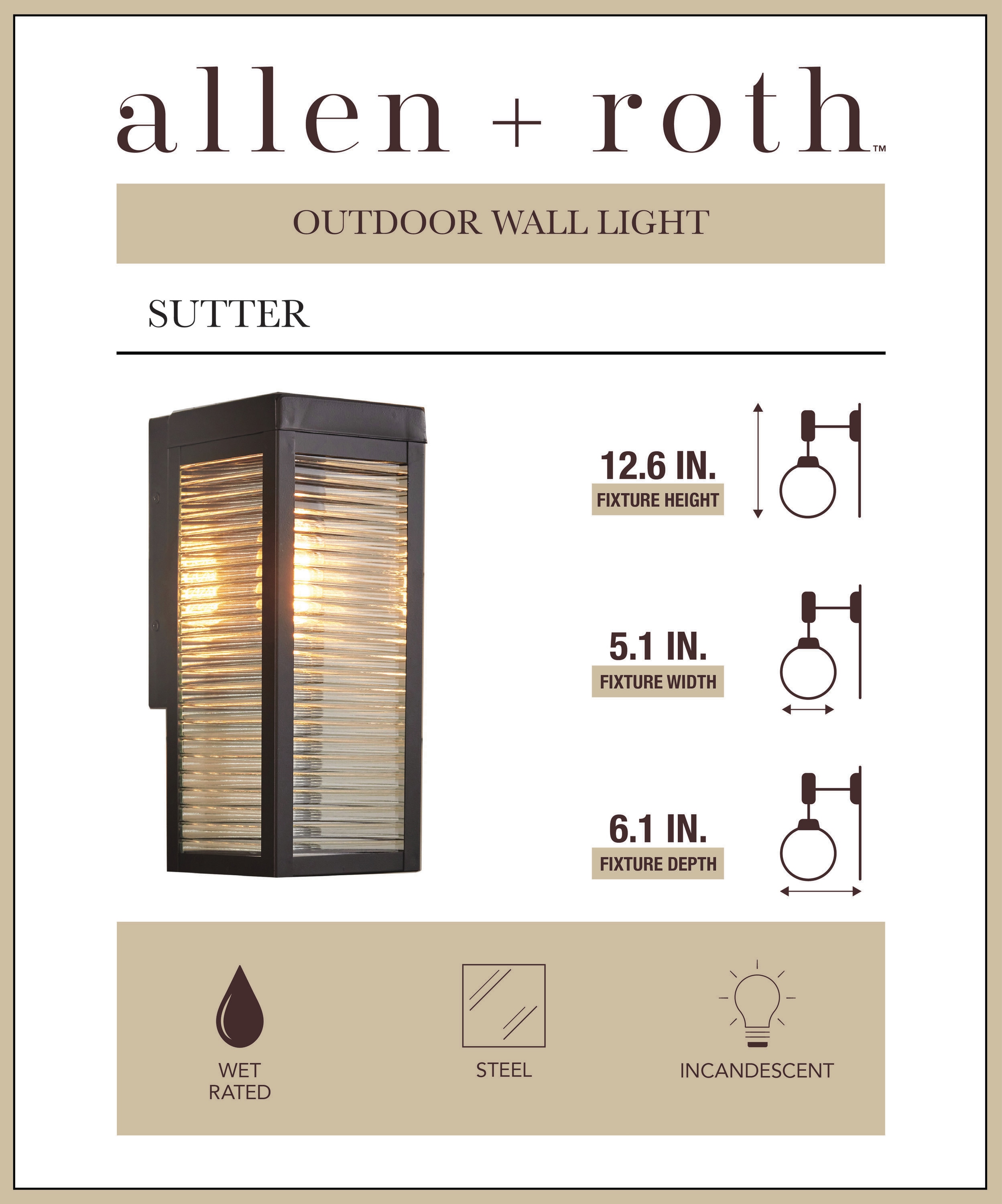 allen + roth FSL01676-WL Outdoor-Wall-Lighting - View #12