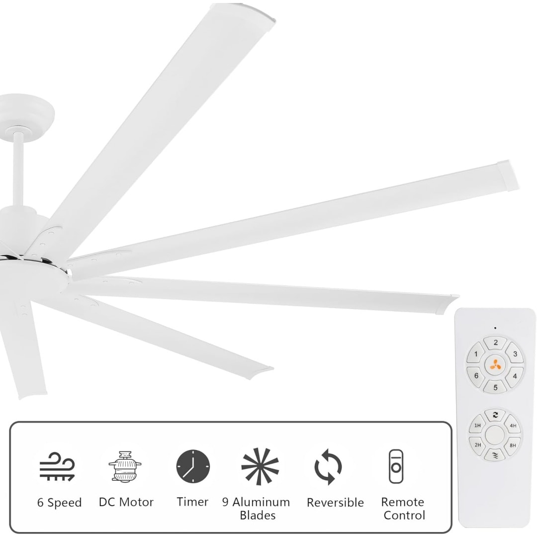MLIAN WBCF-BS324-WH Ceiling-Fans - View #5
