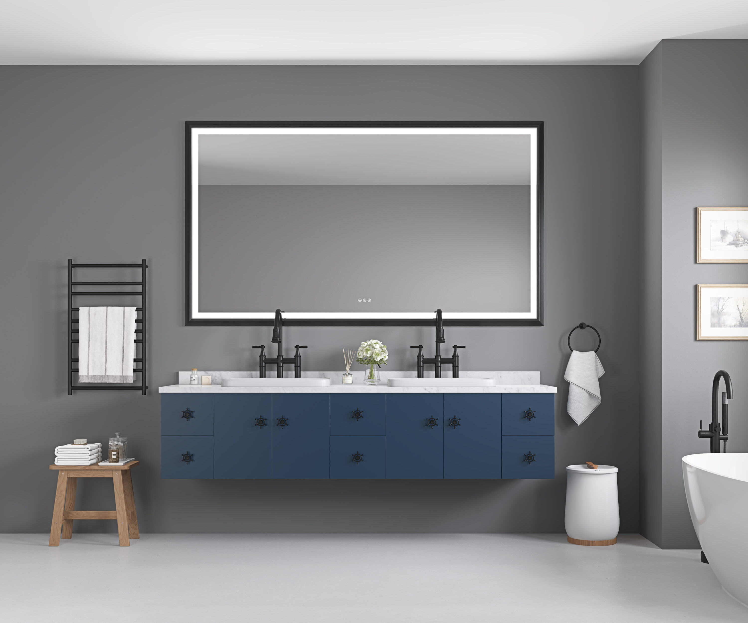 Vacolite KP-9648BL09 Framed-Bath-Mirrors - View #8