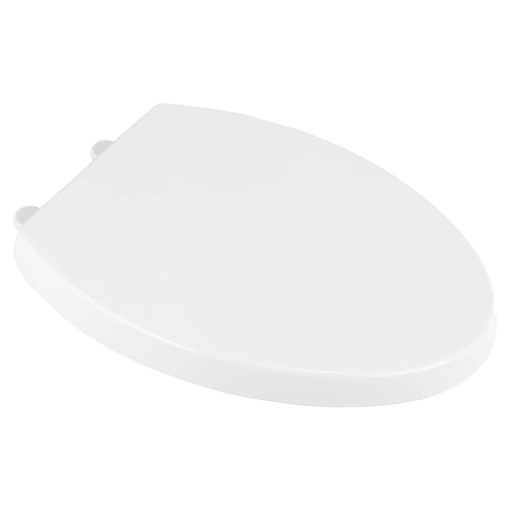 American Standard 5025A65G.020 Telescoping Plastic White Elongated Soft Close Toilet Seat