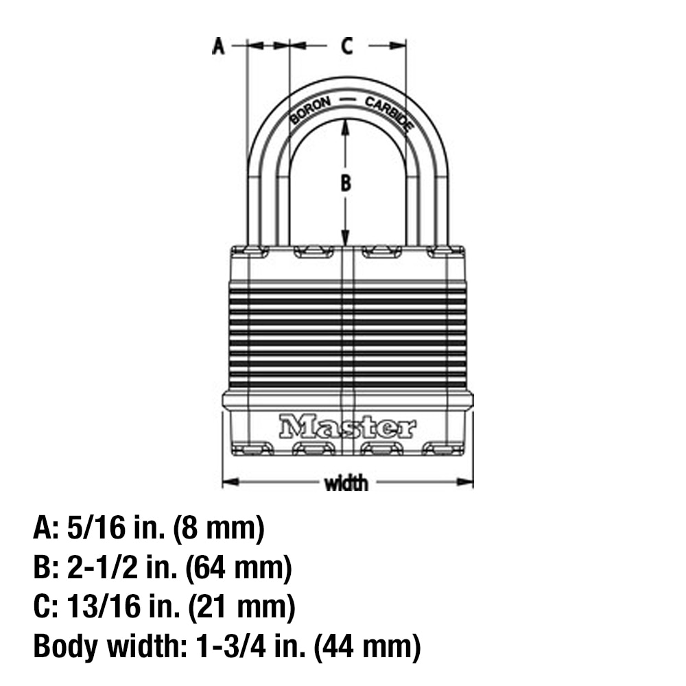 Master Lock M1KALJ Padlocks-Locks-Cables - View #5