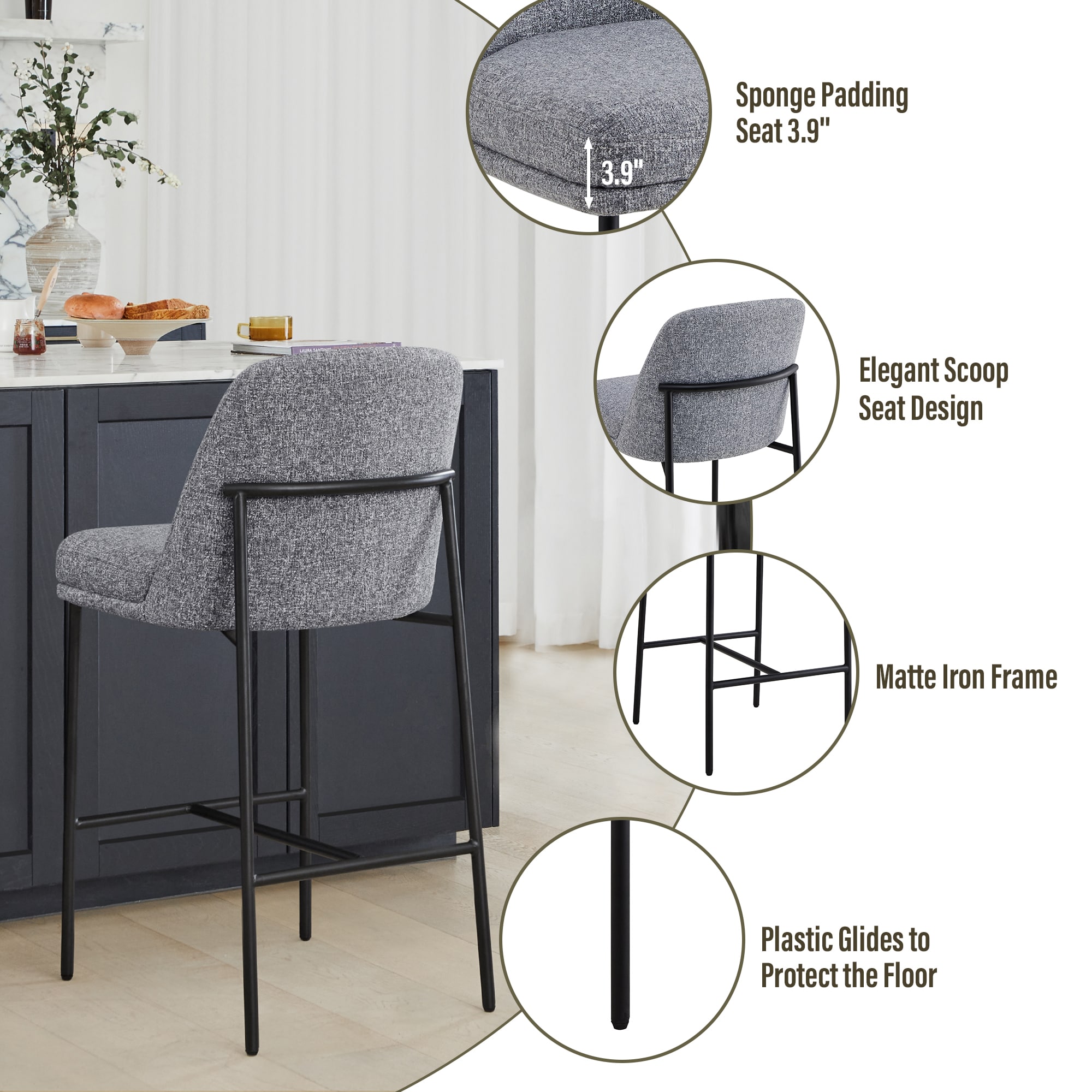 Circle 55 LWSY2018-B1362 stools - View #2