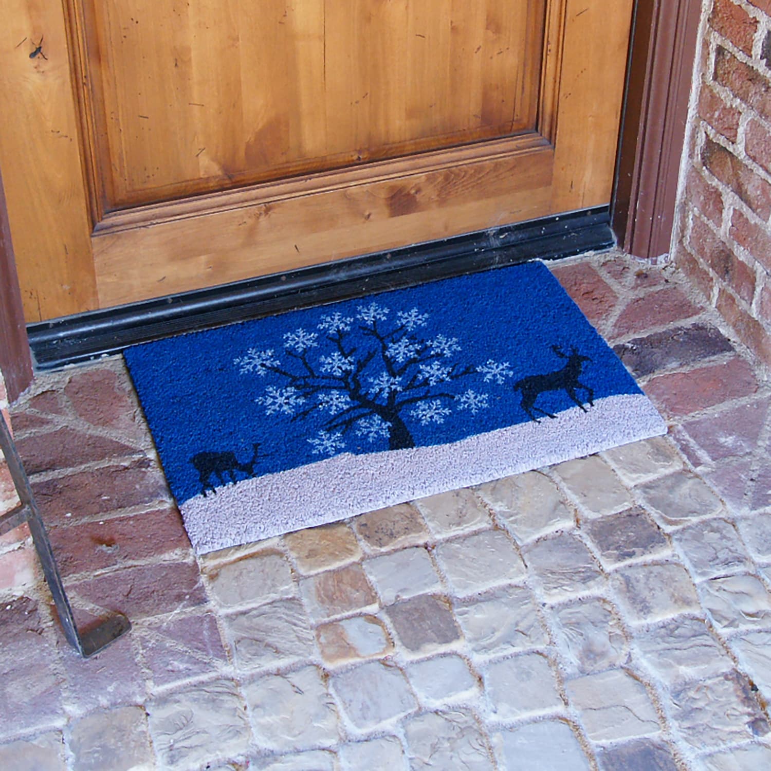 Eco-Friendly Outdoor Door Mats, Snowflake Door Mat