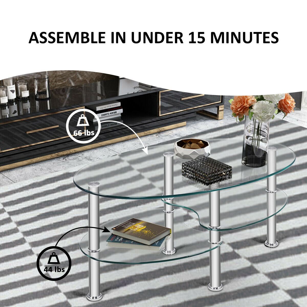 Costway HW54317TR Coffee-Tables - View #4