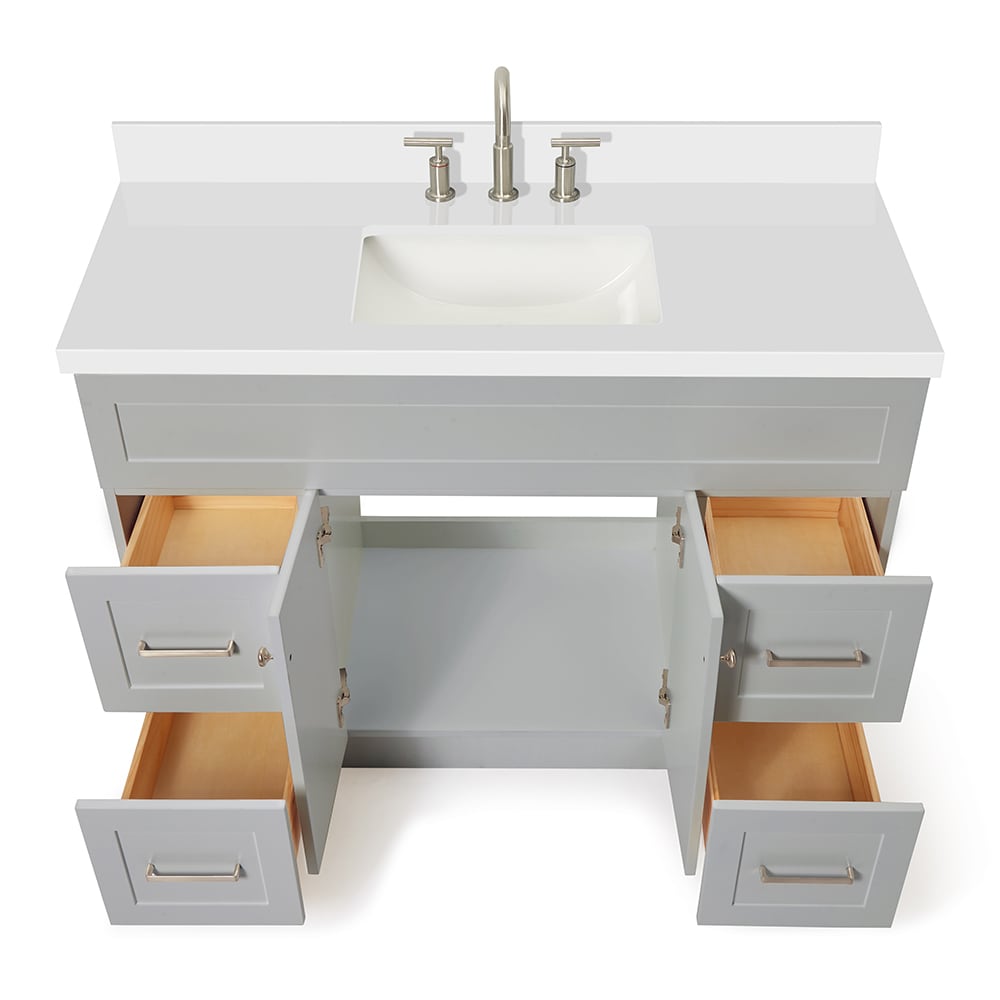 ARIEL F049S-WQ-VO-GRY Bath-Vanity-Combo - View #6