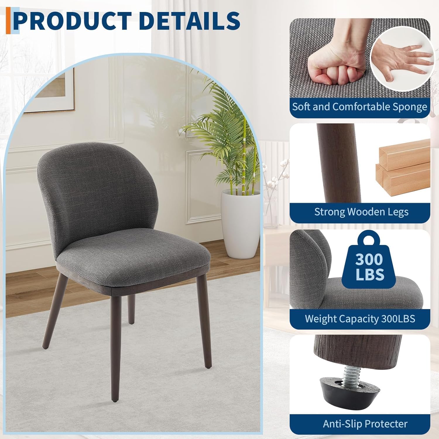 Qeetex CHAIRPHK-BCM6 chairs - View #3