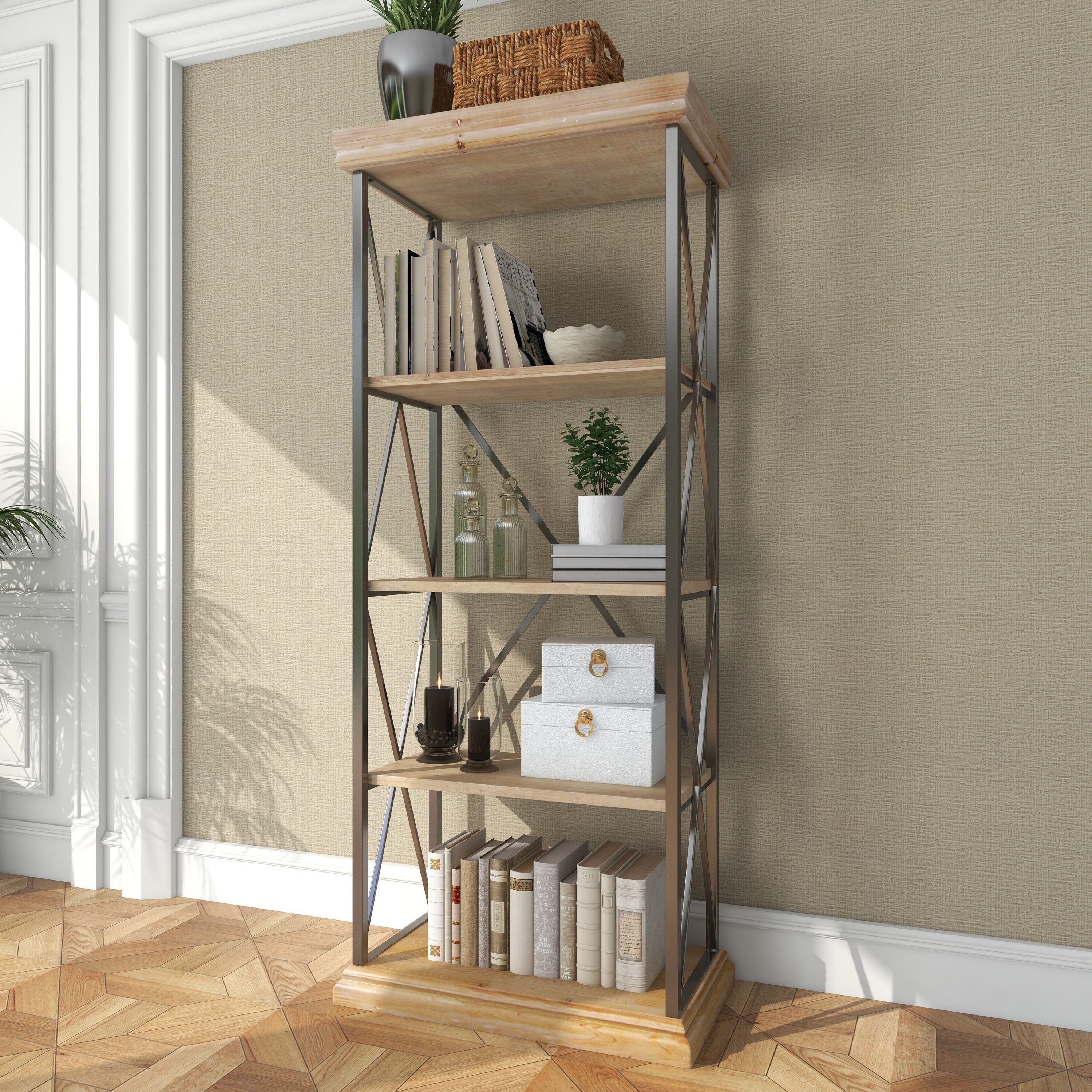 Poynor etagere deals bookcase