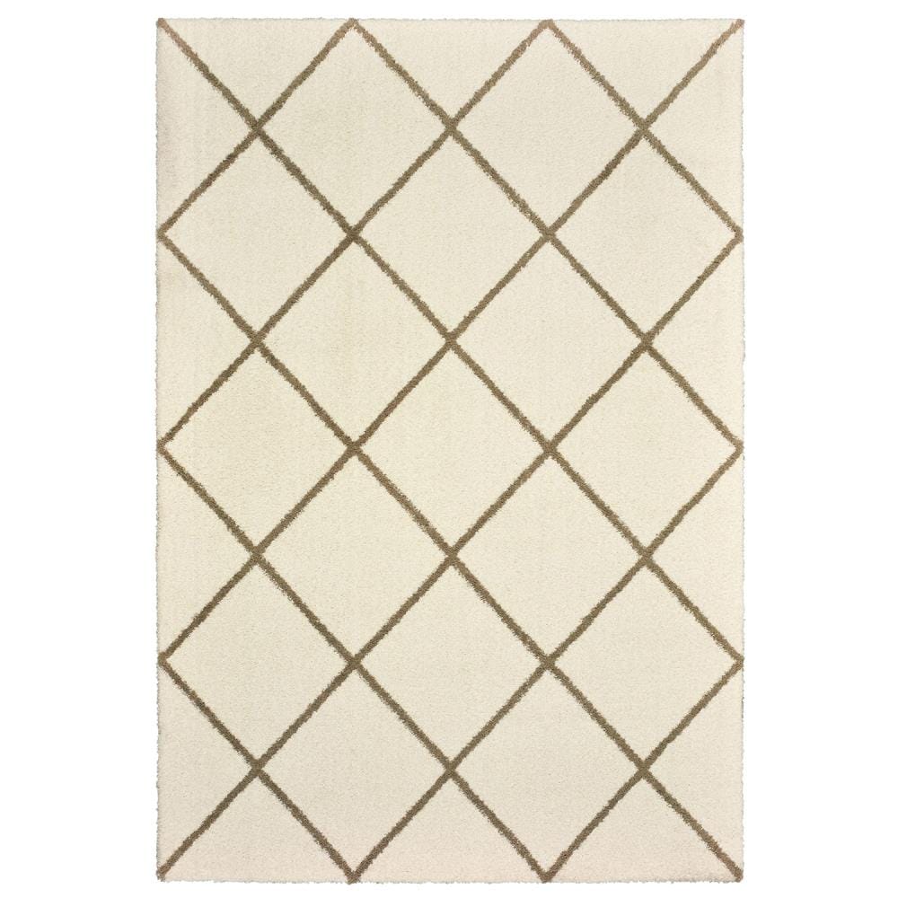 Archer Lane Dorian 8 x 11 Ivory Geometric Moroccan Area Rug at Lowes.com