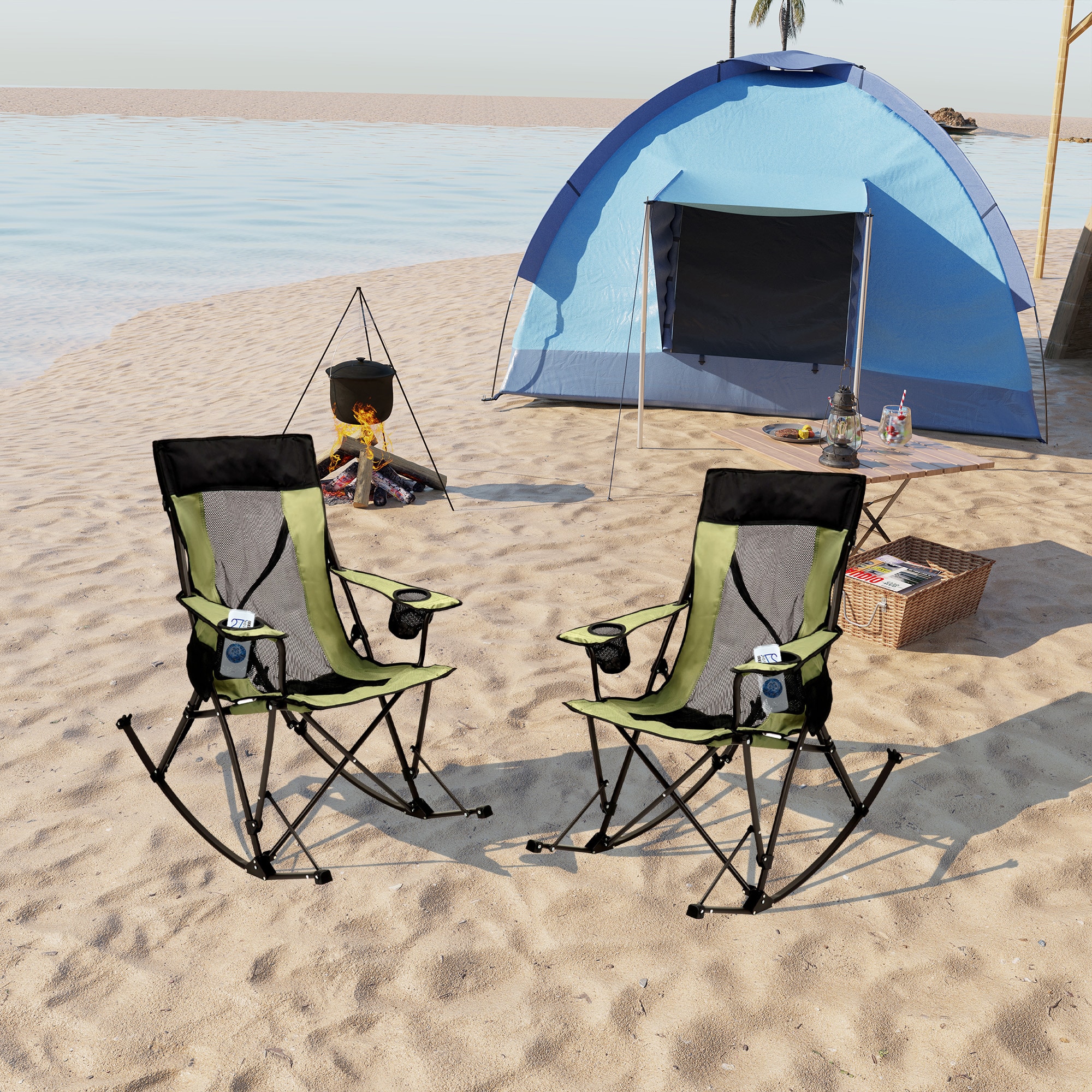 Clihome CL-P2AC2457XGN1 Beach-Camping-Chairs - View #2