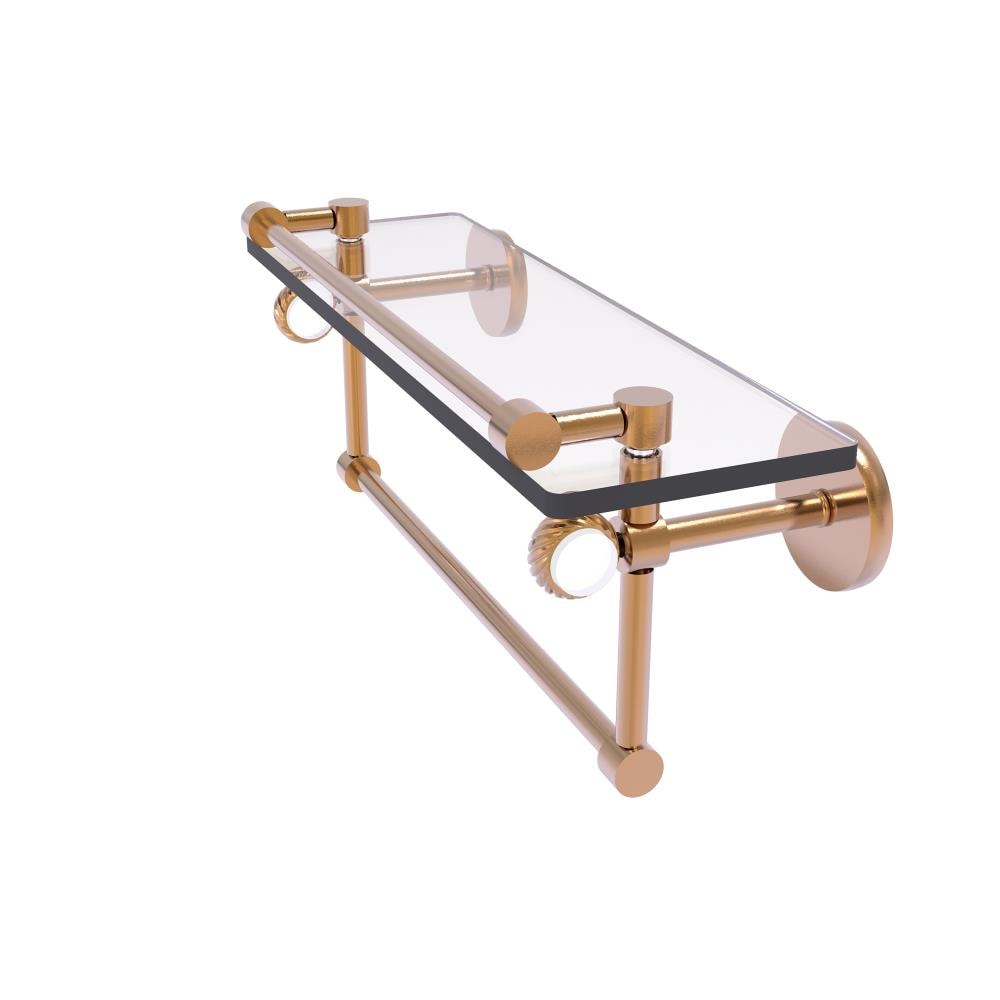 Allied Brass CV-1TBT-16-GAL-BBR Clearview Brushed Bronze Wall mount Bathroom Shelf ( 16-in x 6.7-in x 5-in )