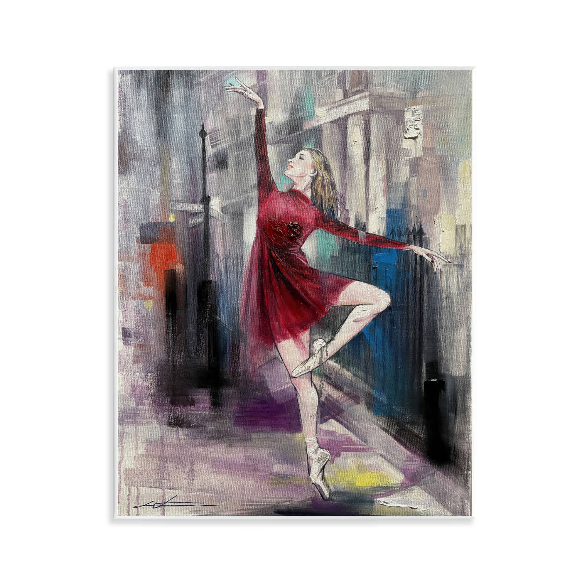 Stupell Industries  Ballet on City Street Wall Plaque Art By Lucille Lee 11 x 14