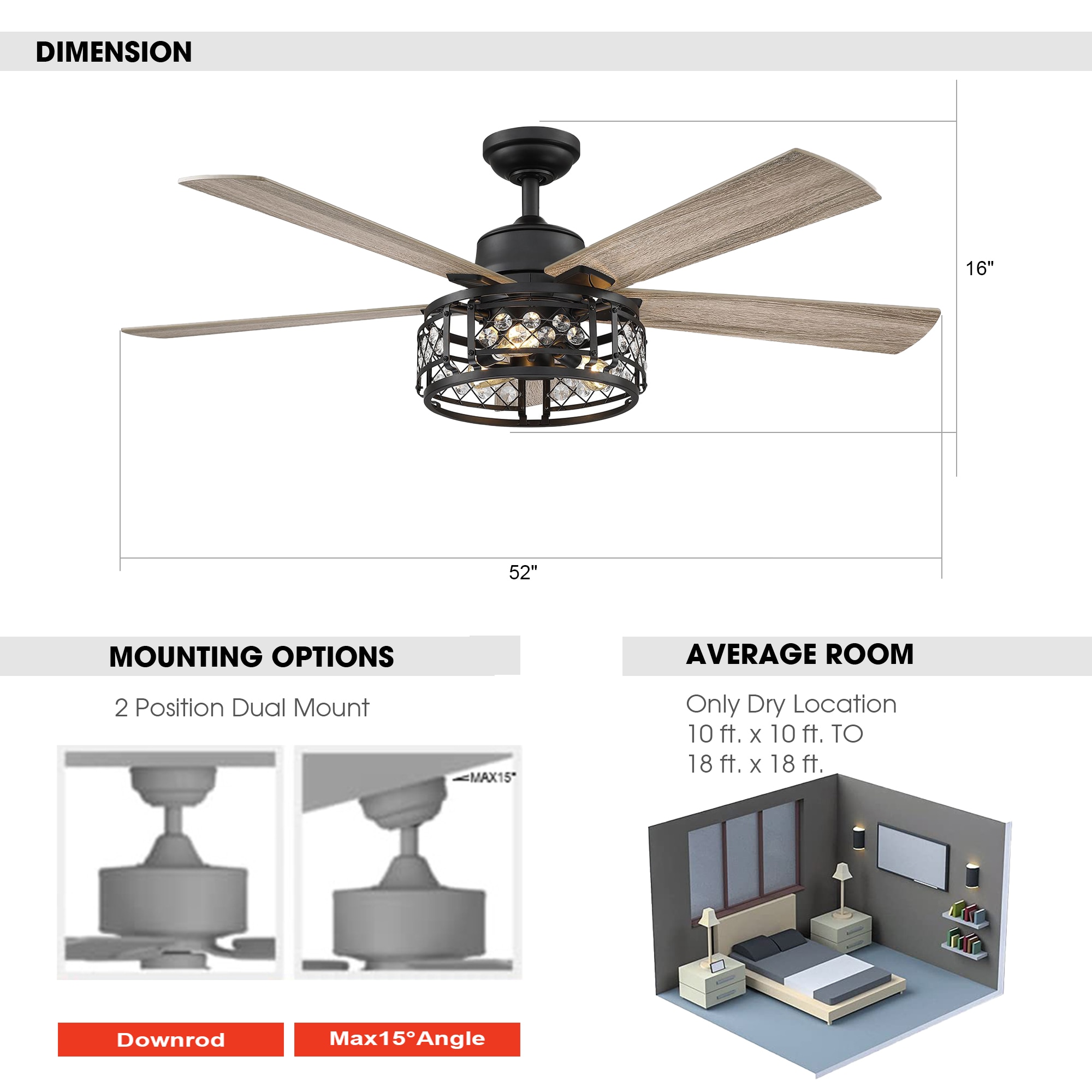 Parrot Uncle F6106110V Ceiling-Fans - View #6