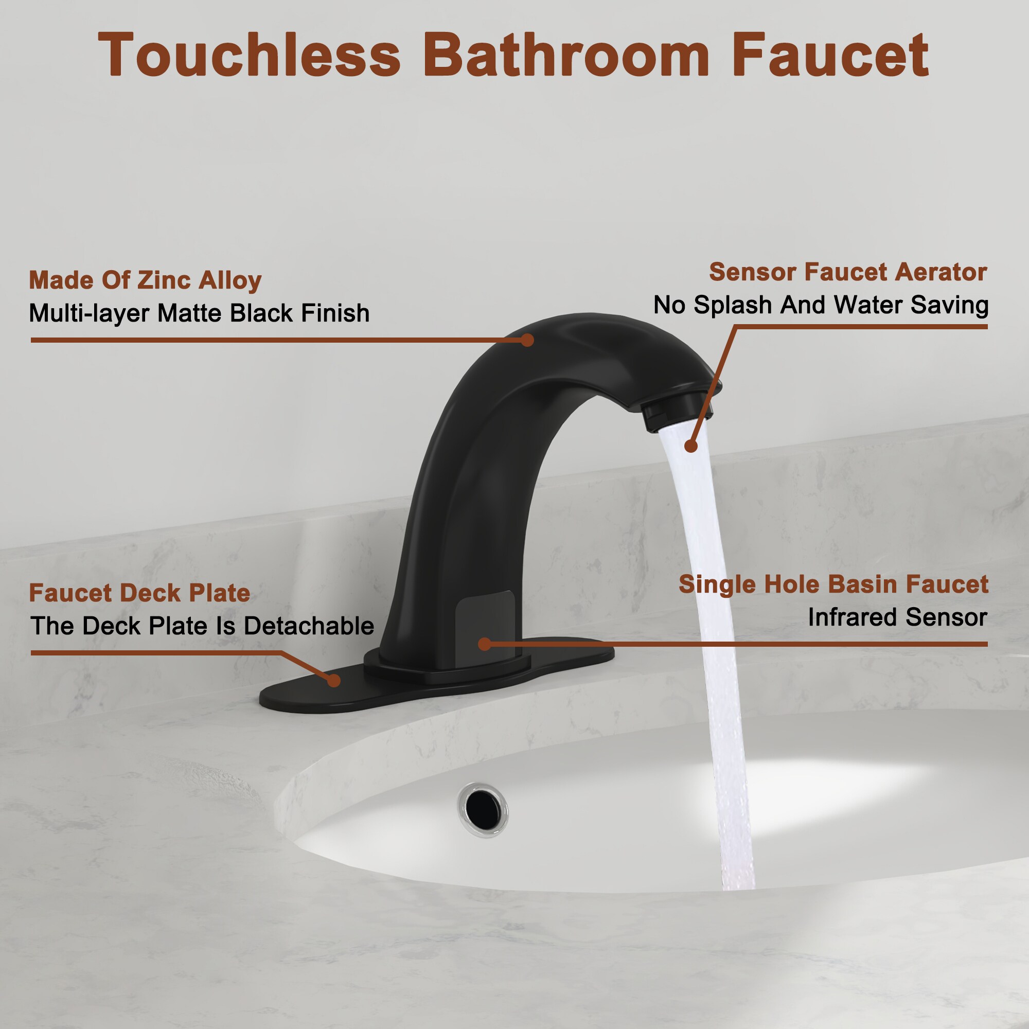 Mondawe MD2620B Lavatory-Faucets - View #3