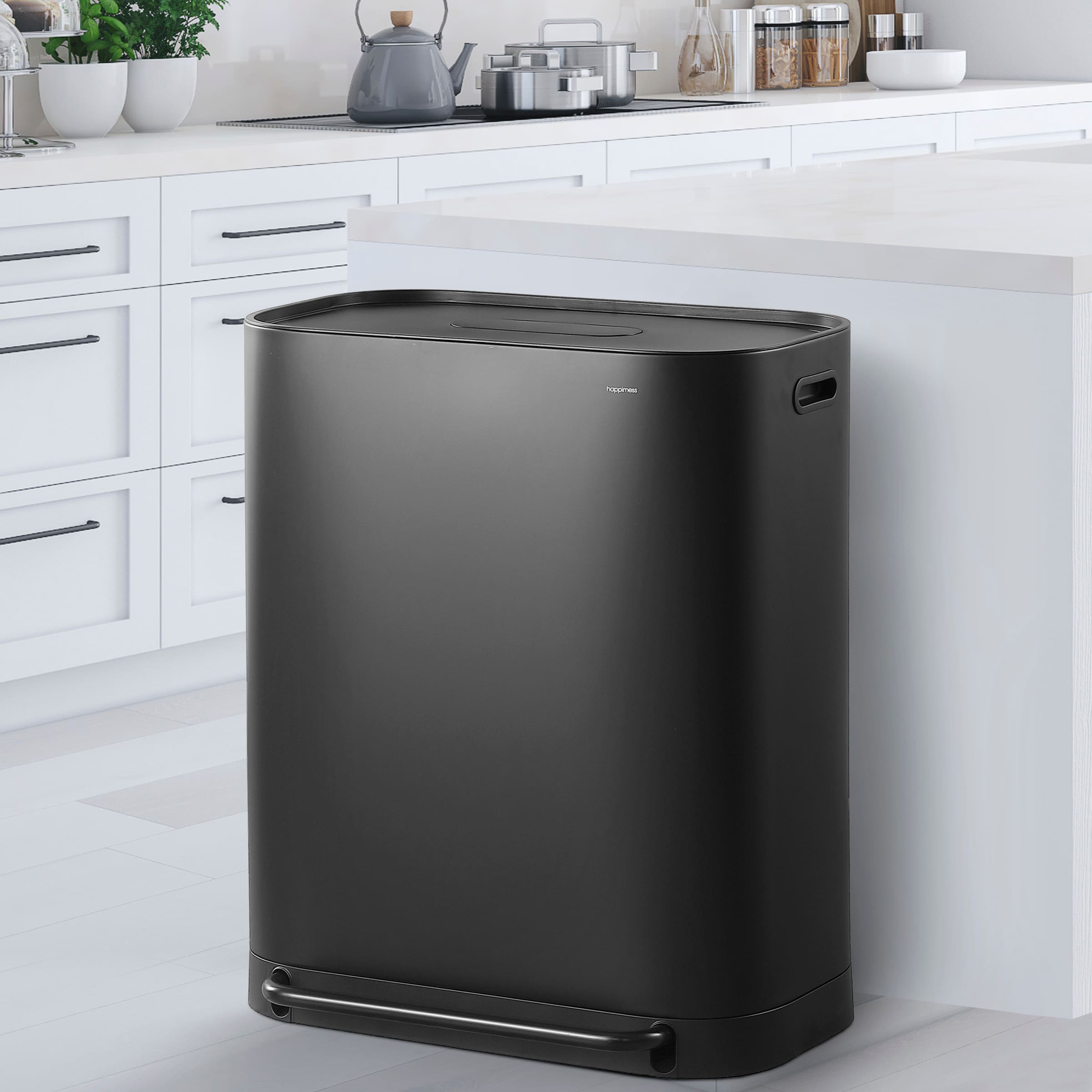  Brabantia Extra Large Kitchen Touch Top Trash Can 60L/16 Gal. :  Home & Kitchen