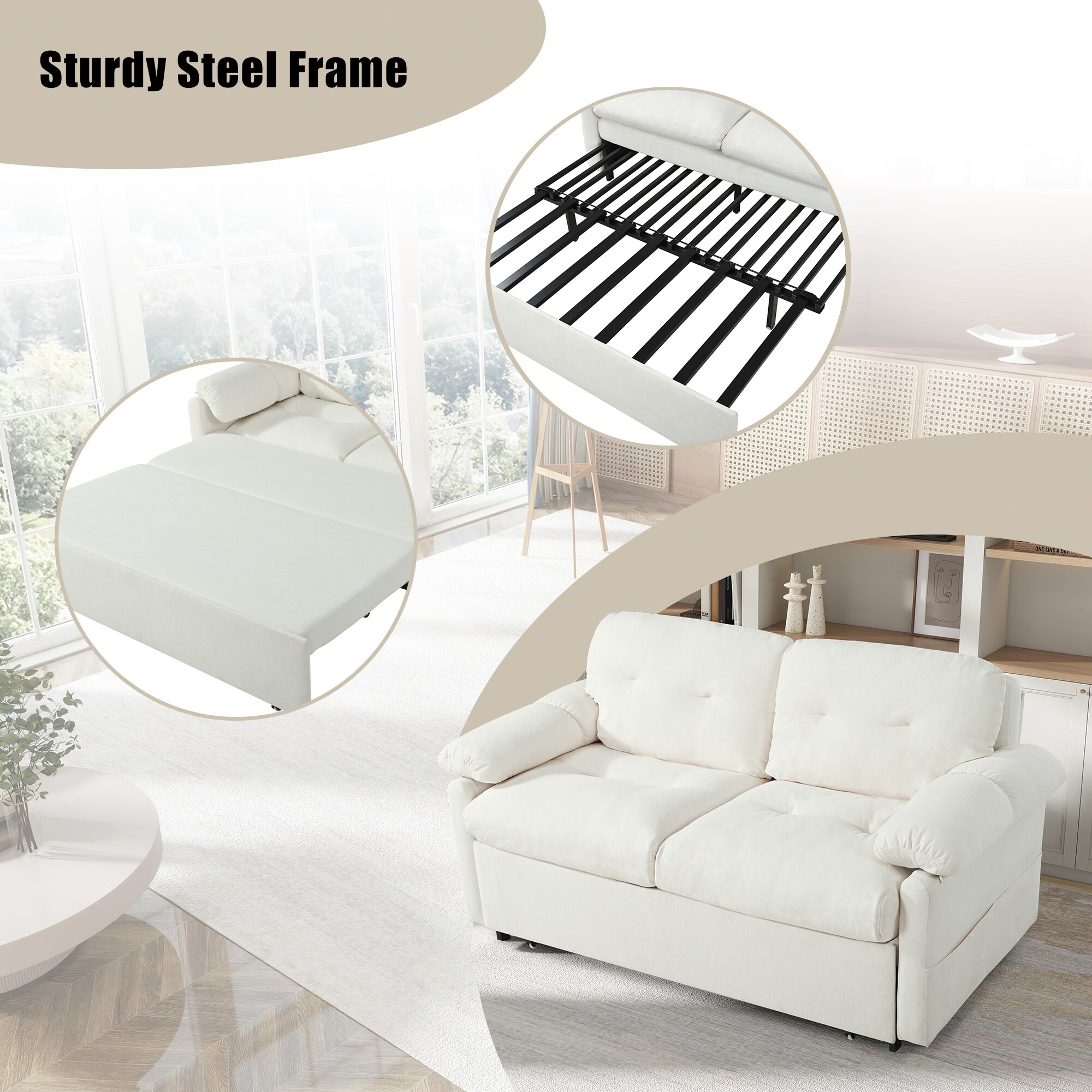 SINOFURN SYA010285WT Sofas-Loveseats - View #7