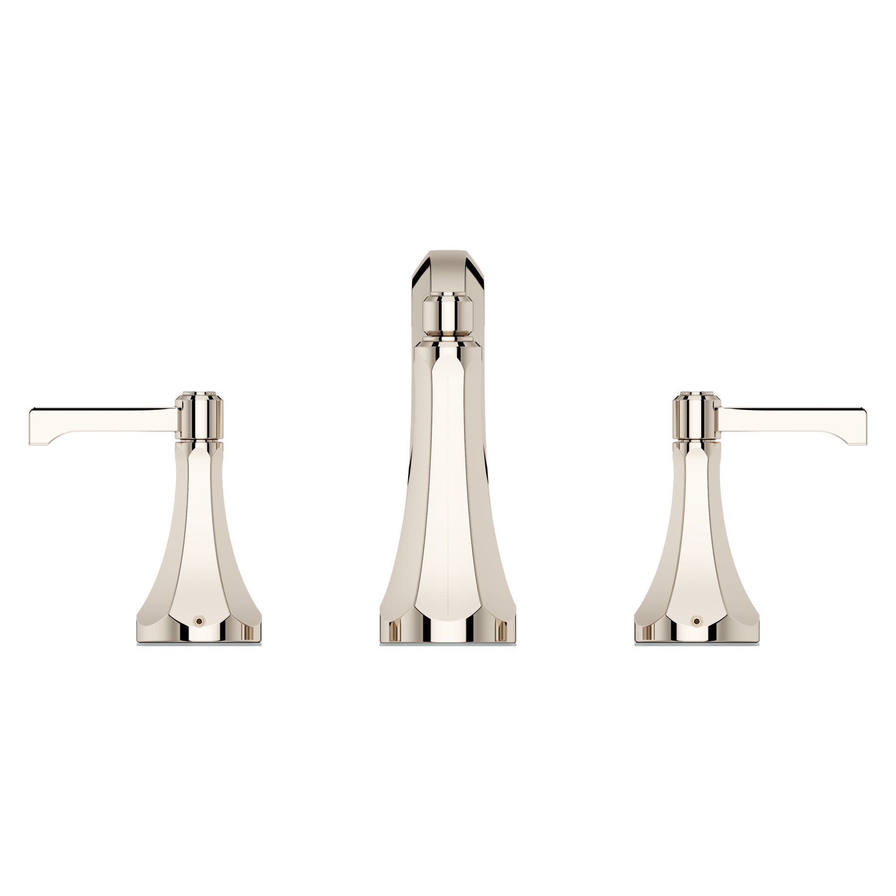 Pfister Arterra Polished Nickel Widespread 2 Handle Watersense Bathroom Sink Faucet With Drain 0571