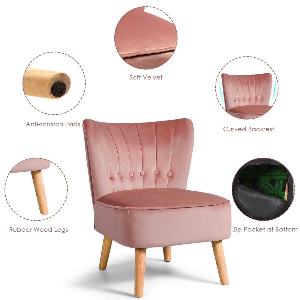 Homebase chairs online velvet