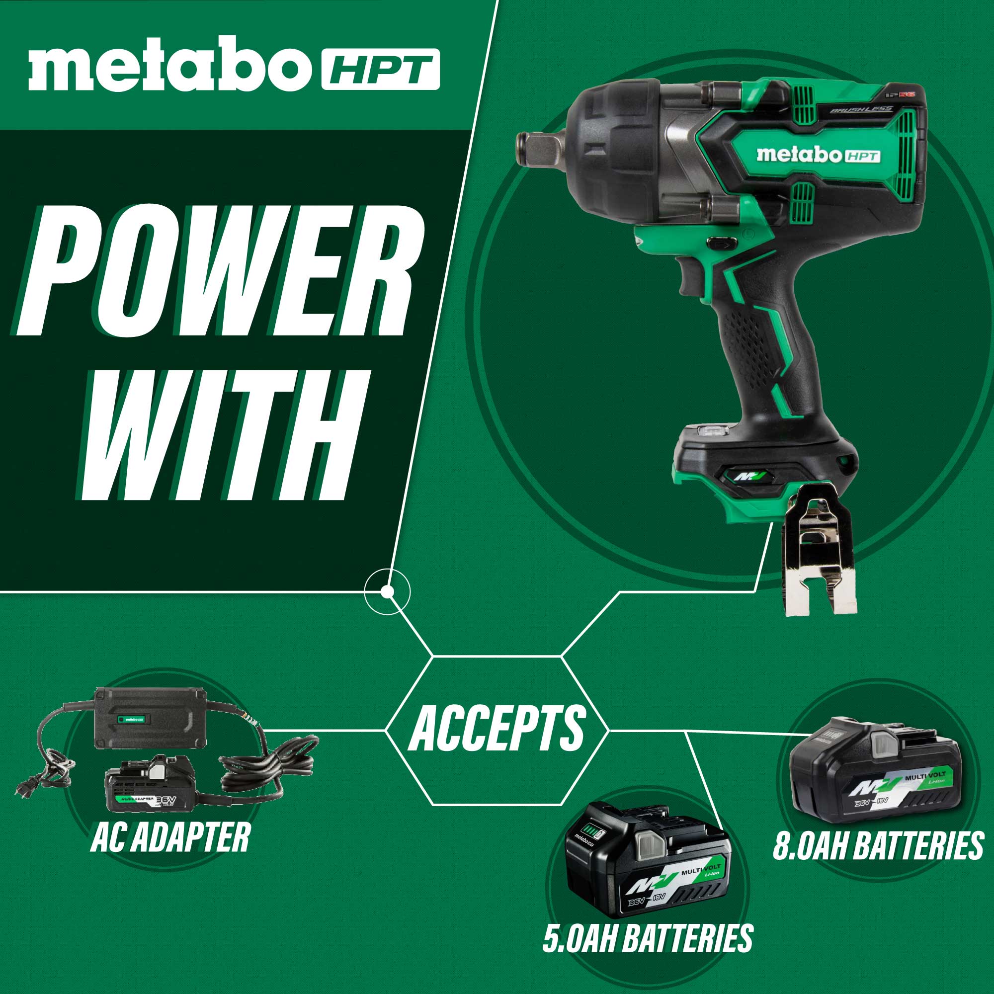 Metabo HPT WR36DFQ4M Cordless-Impact-Wrenches - View #4