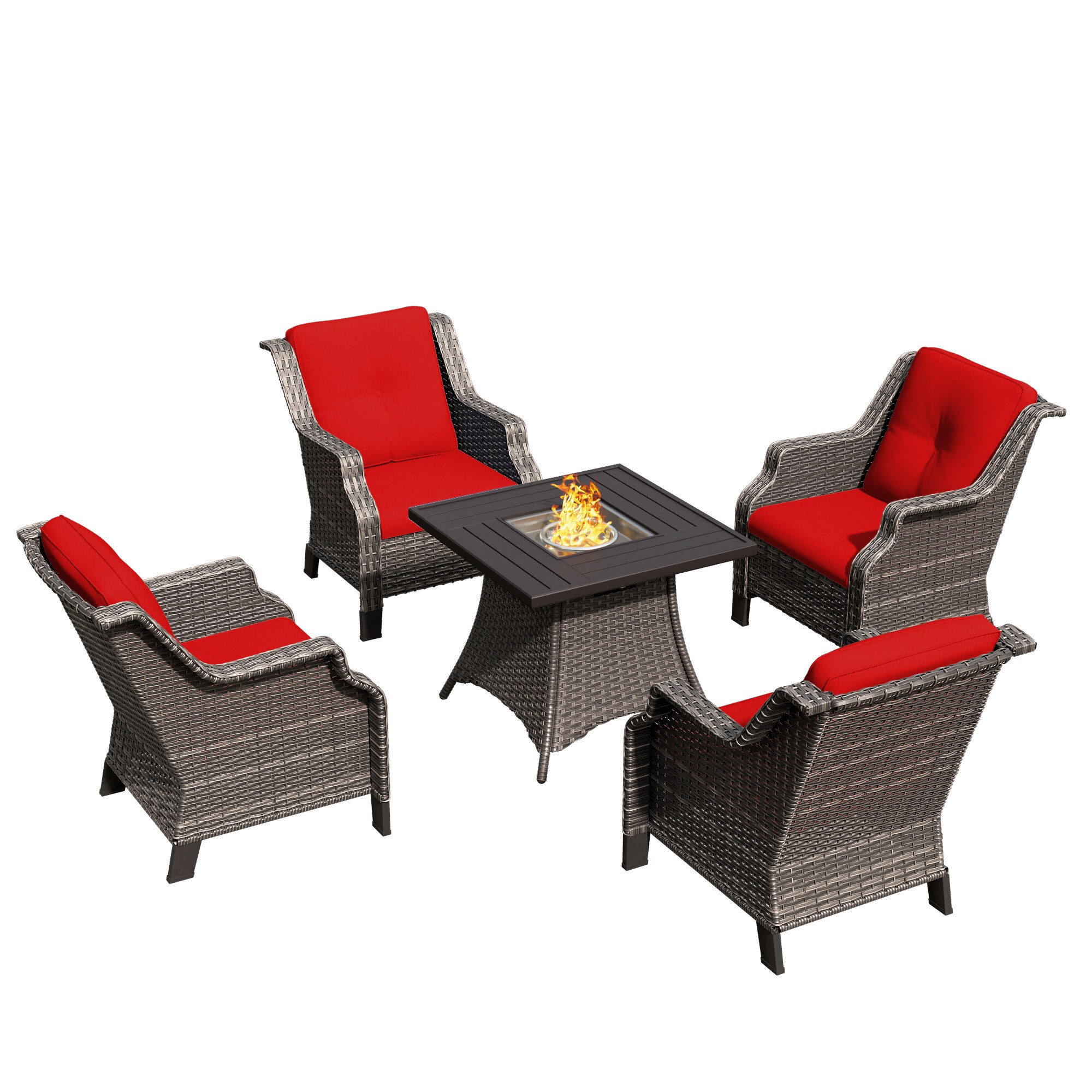 Gardenbee 2M31Z11-RED Patio-Conversation-Sets - View #8