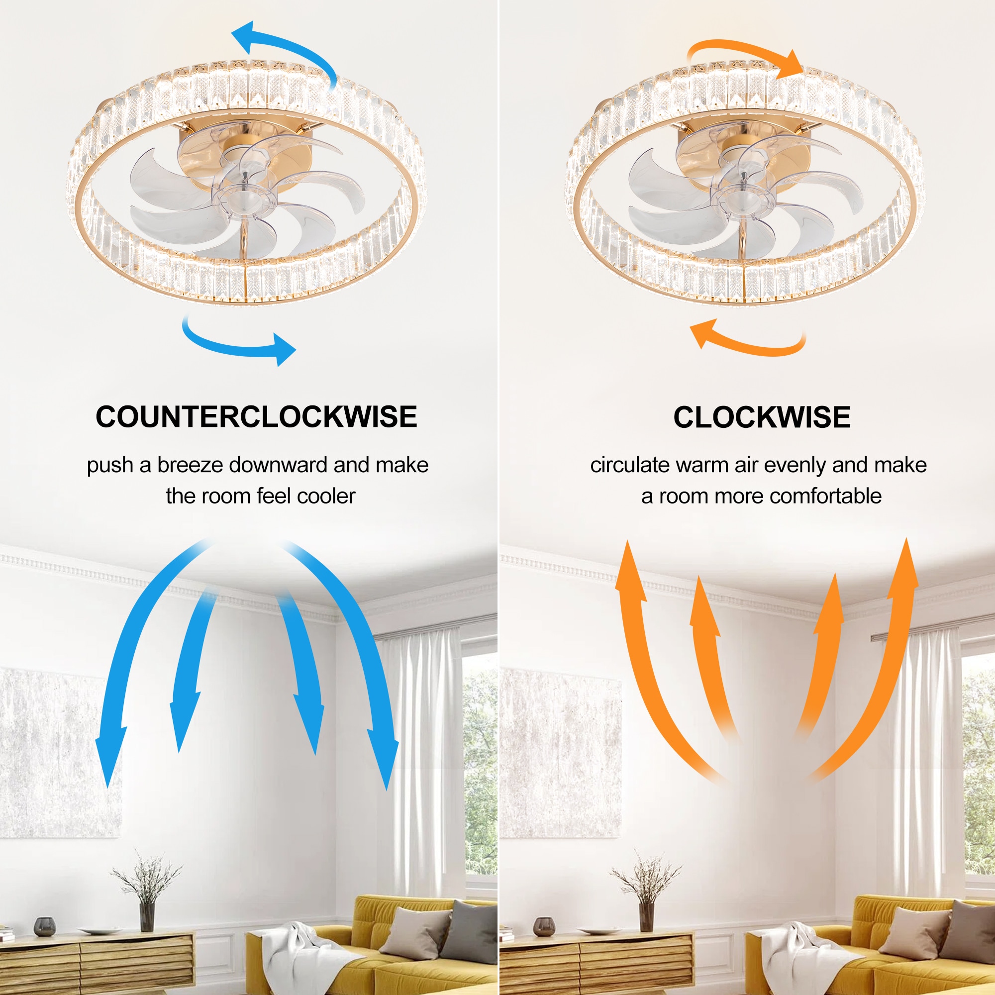 Breezary 33001-GD Ceiling-Fans - View #5