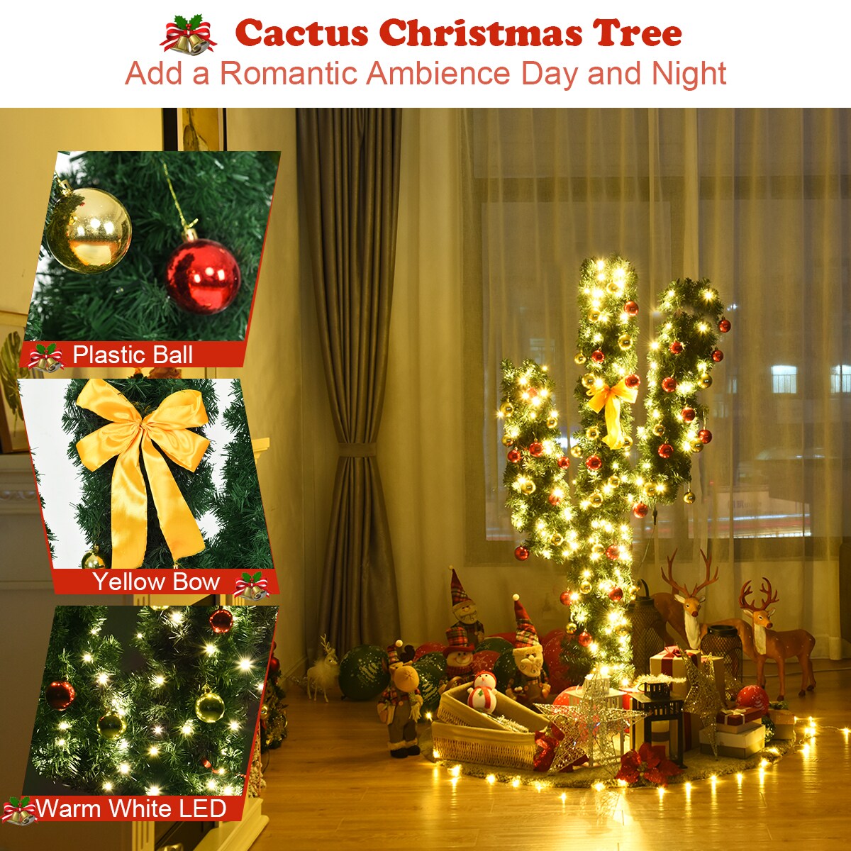 Forclover ALHY-644CM Artificial-Christmas-Trees - View #5