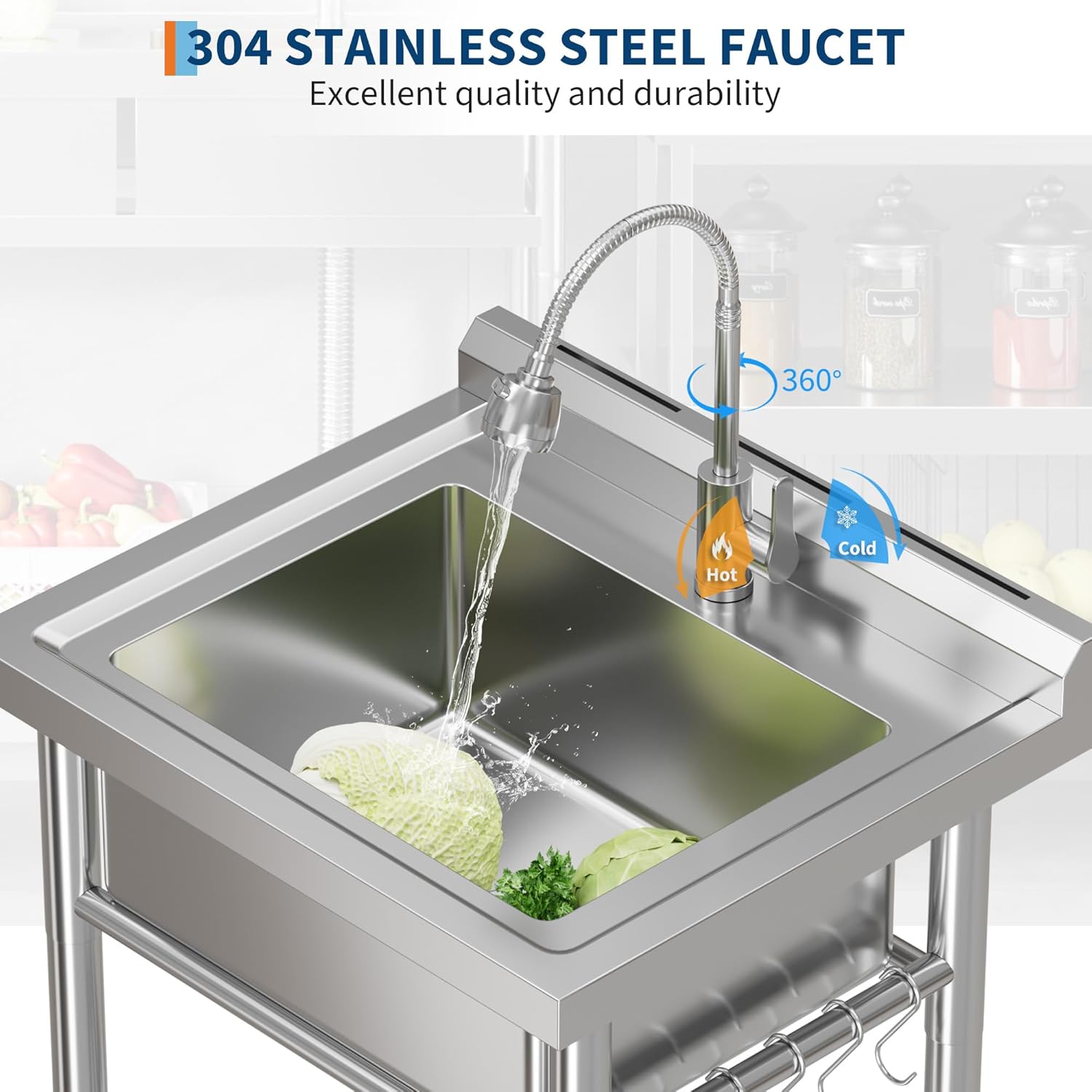 Qeetex SC-W546F422 Laundry-Tubs-Utility-Sinks - View #2