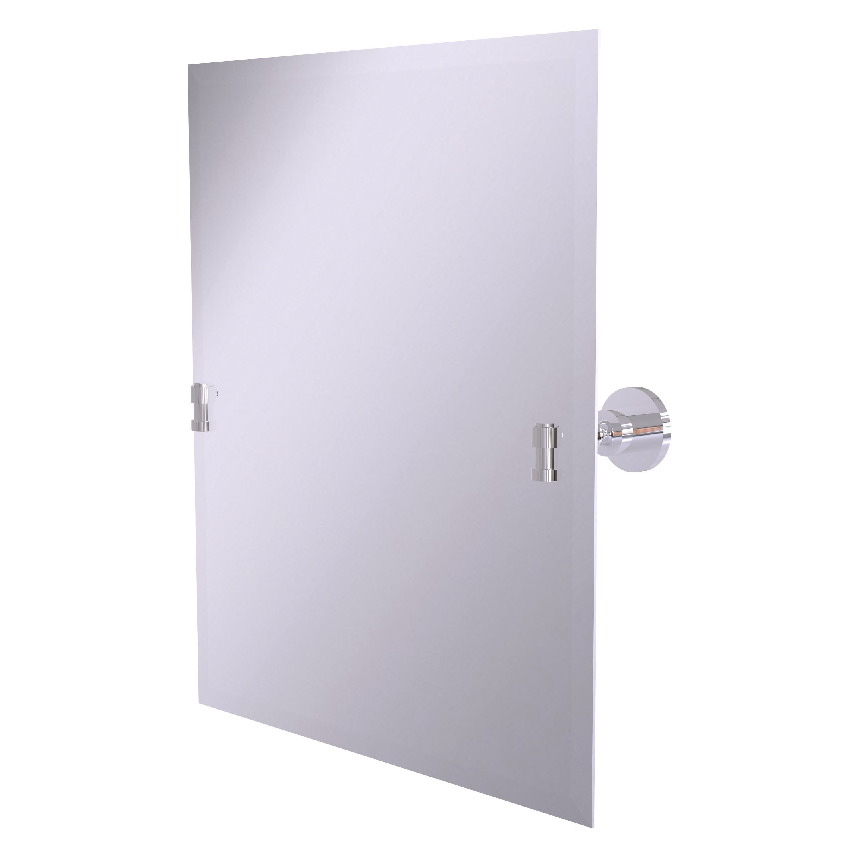 Allied Brass WS-92-PC Washington Square 21-Inches x 26-Inches Beveled Frameless Rectangle Tilting Bathroom Vanity Mirror ( Polished Chrome )