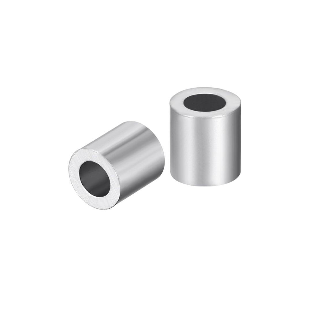 Unique Bargains Aluminum Wire Rope Stop Sleeve Round Cable Ferrule Loop for 5/32 Inch Wire Rope Pack of 50 #S26042800UX4444