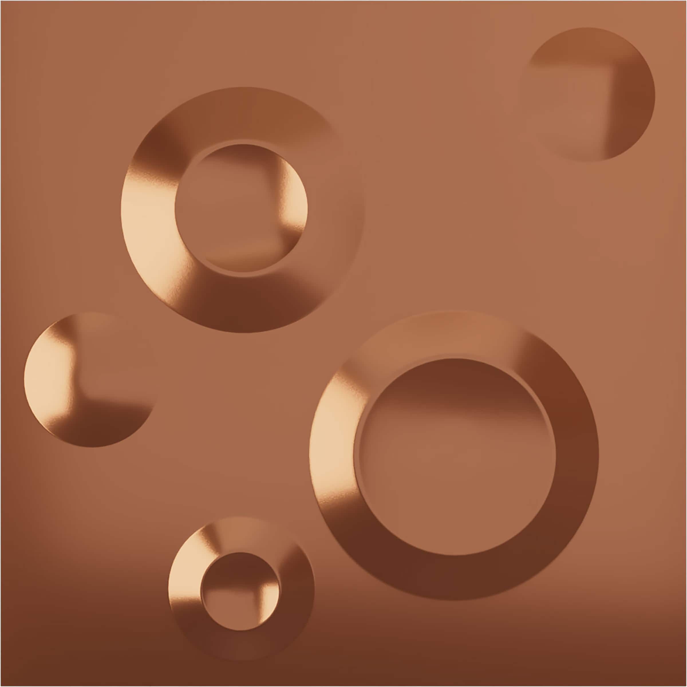 Ekena Millwork WP12X12COBCO 11-7/8-in x 11-7/8-in Embossed Paintable/Stainable Copper PVC Wall Panel ( 0.98-sq ft )