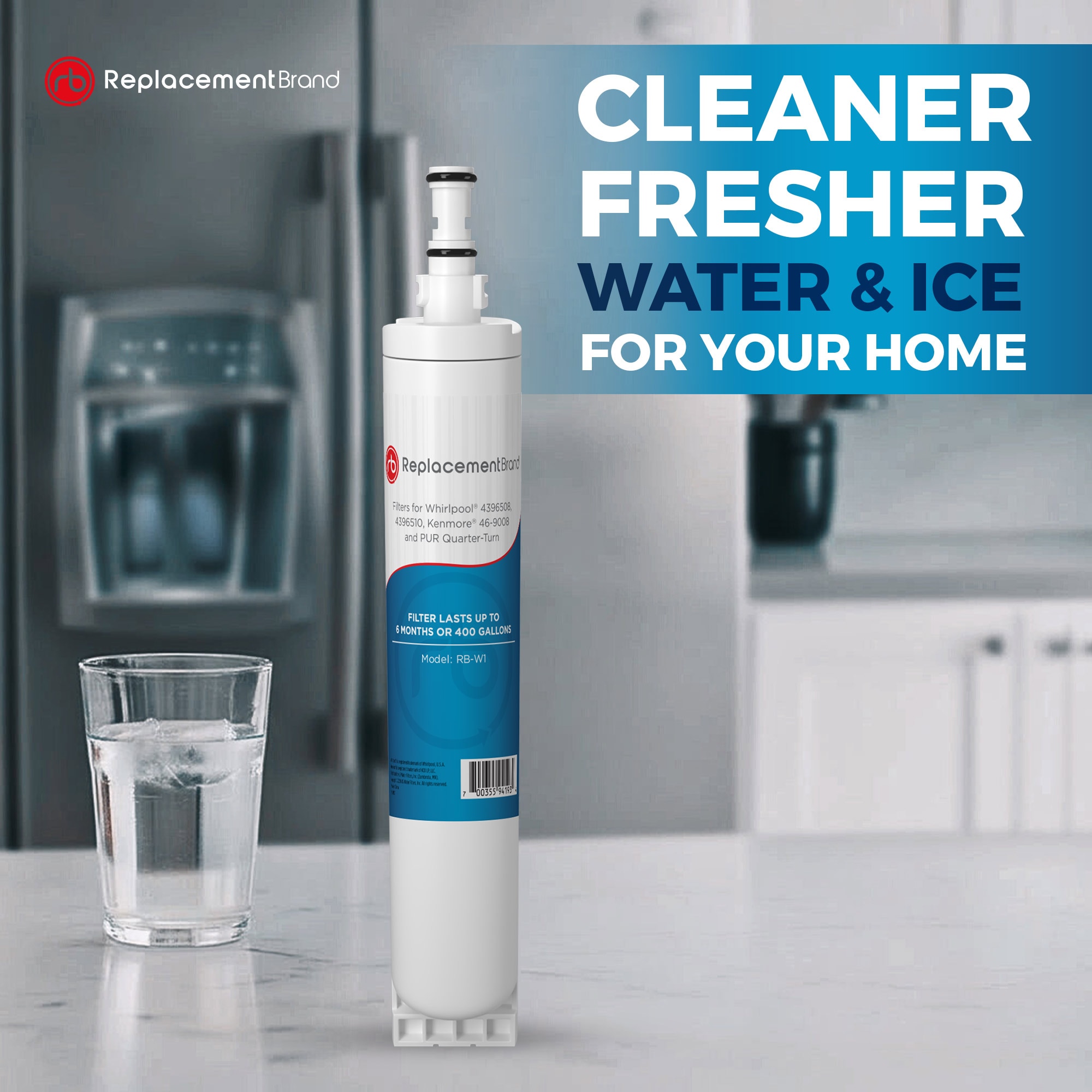 ReplacementBrand W1-3-PACK Refrigerator-Water-Filters - View #2