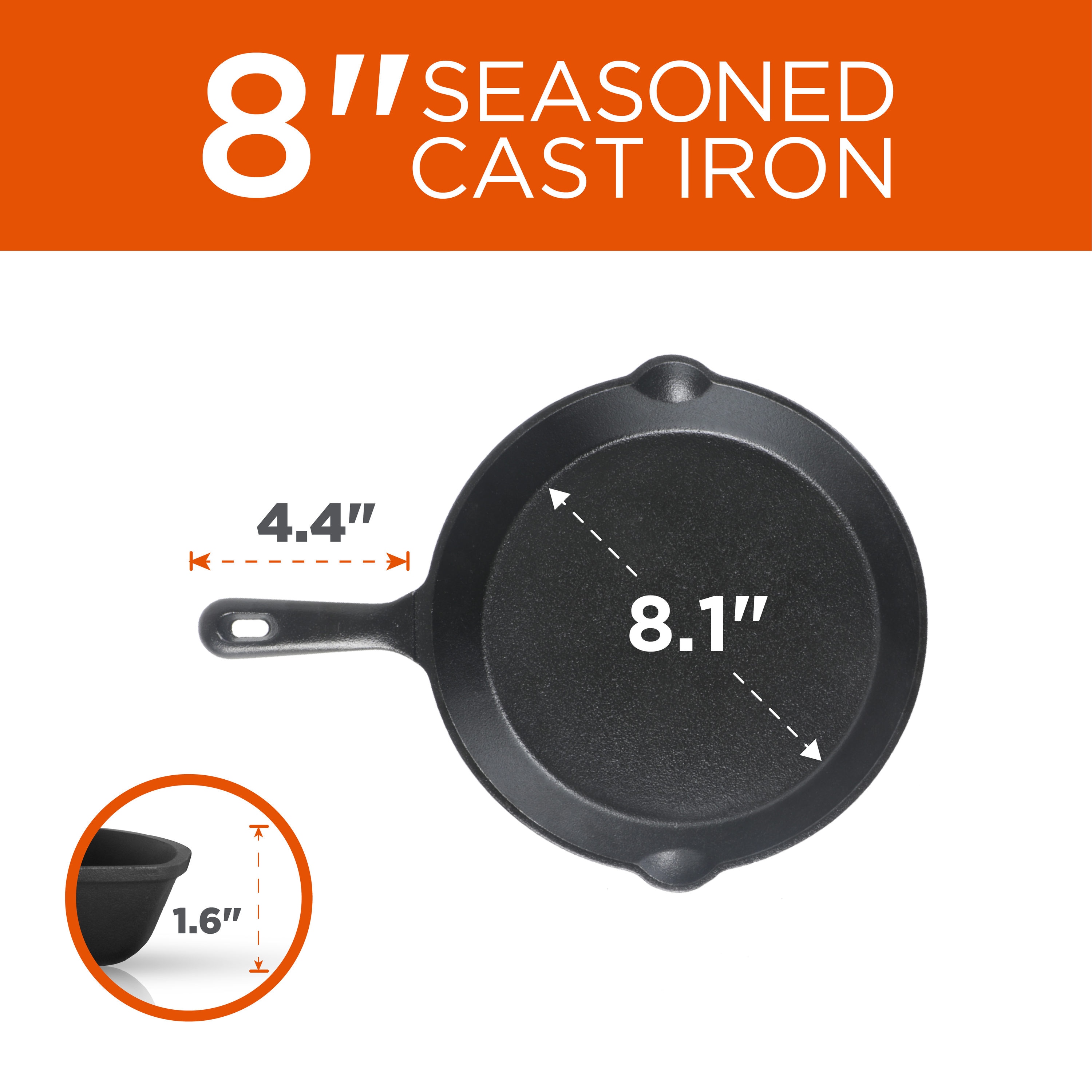 Commercial Chef CHCI6810 Cooking-Pans-Skillets - View #6