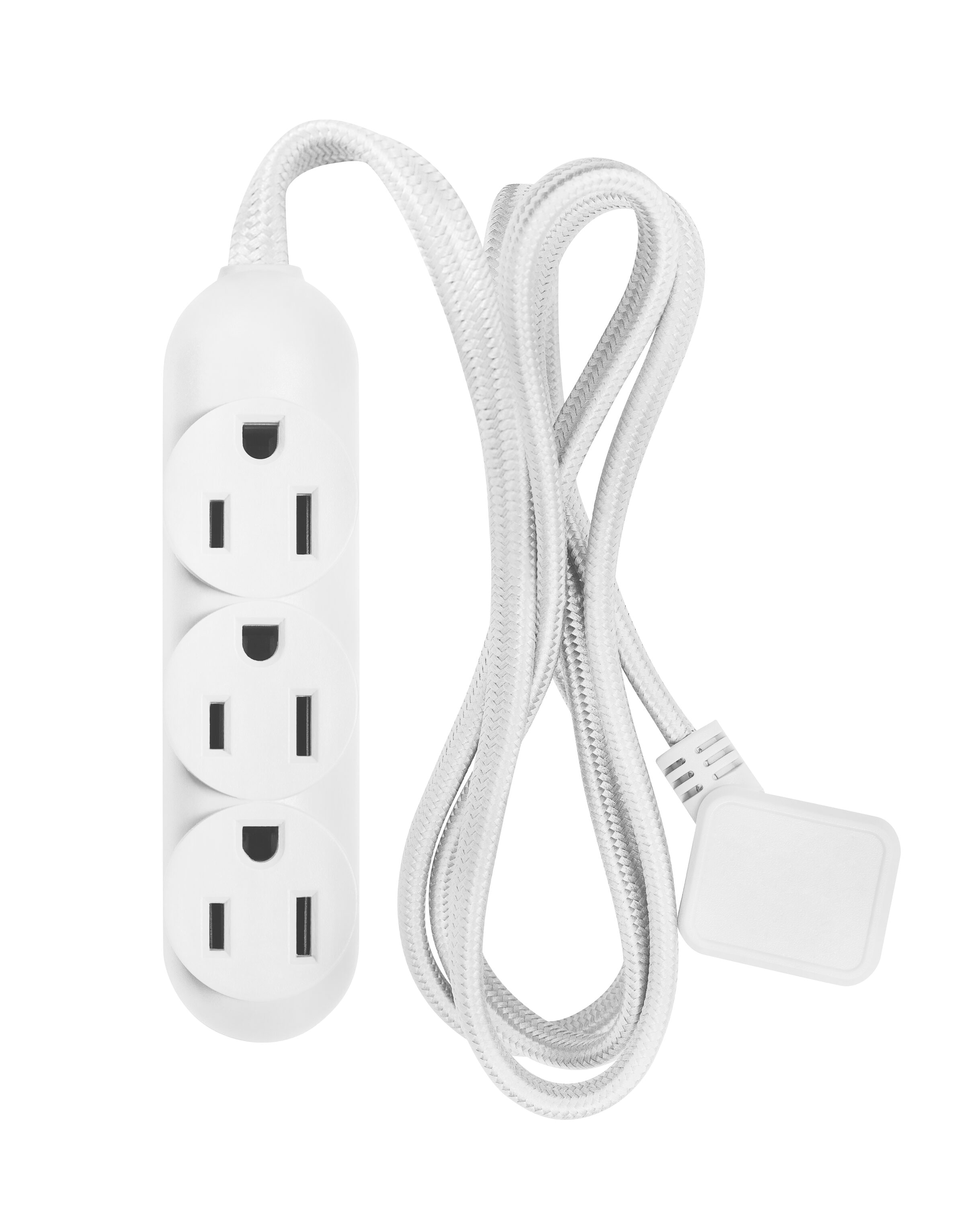Utilitech 23243 4-ft 3 -Outlet Indoor White Power Strip