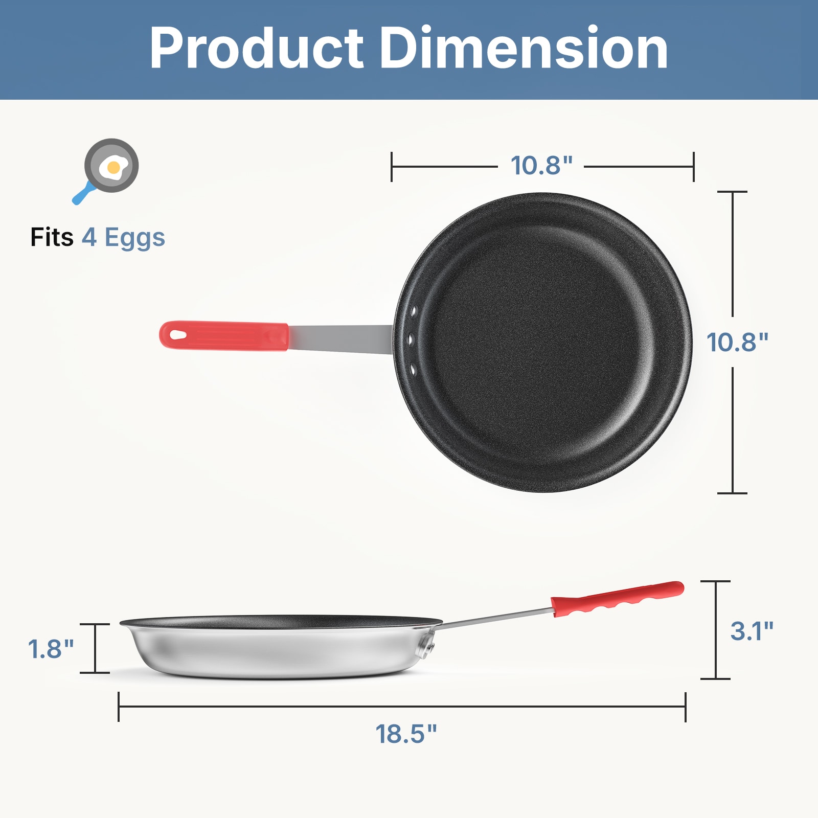 Sweetcrispy L-DO-GJV30BZ-10RD Cooking-Pans-Skillets - View #8