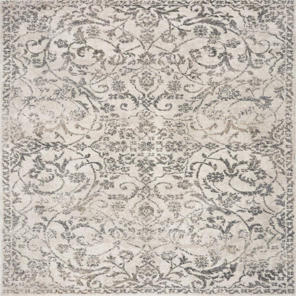 HomeRoots 350271 Bernadette 9 X 13 (ft) Ivory Indoor Trellis Area Rug