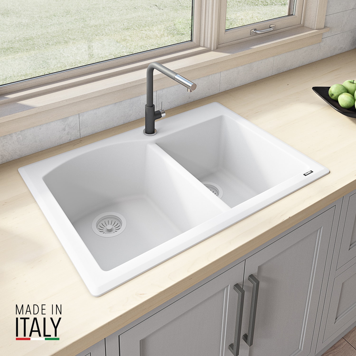 Ruvati RVG1344WH Kitchen-Sinks - View #4