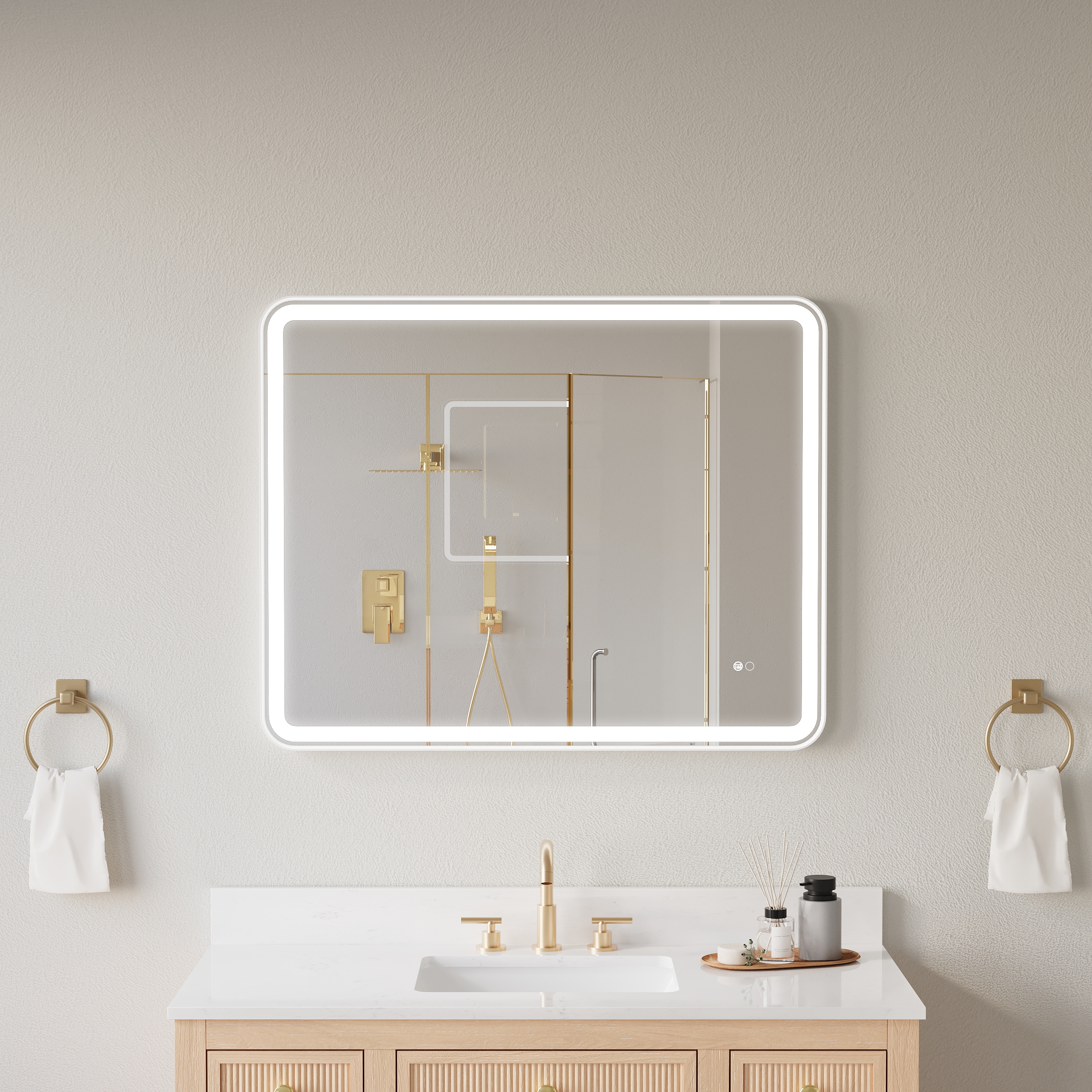 CALVON RC9-4032WT Framed-Bath-Mirrors - View #12