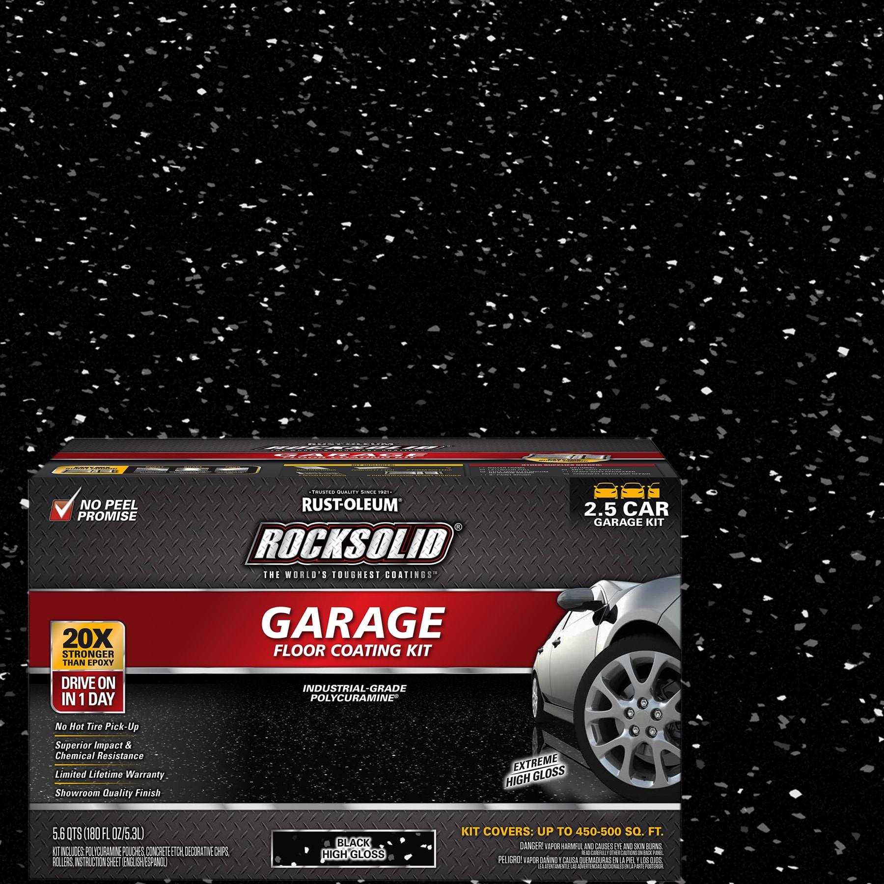 Rust-Oleum 318697SOS RockSolid 2-part Black Polycuramine Concrete and Garage Floor Paint ( Kit )