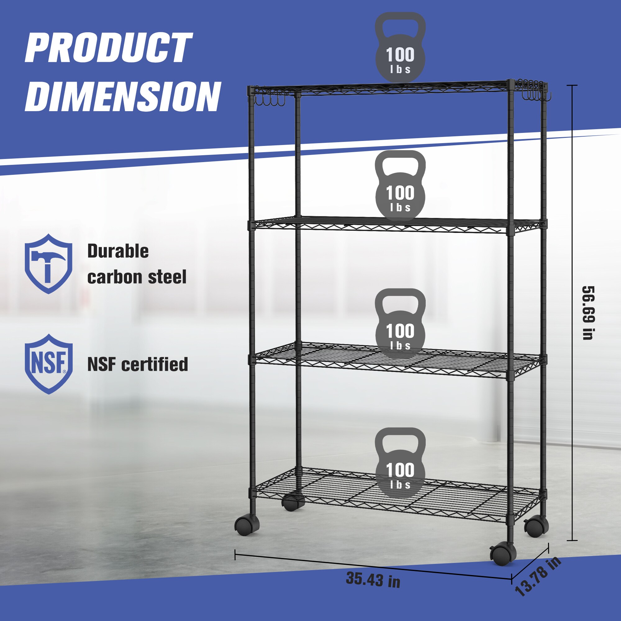 LTMATE LSCJ-B1746E Free-Standing-Shelving - View #3